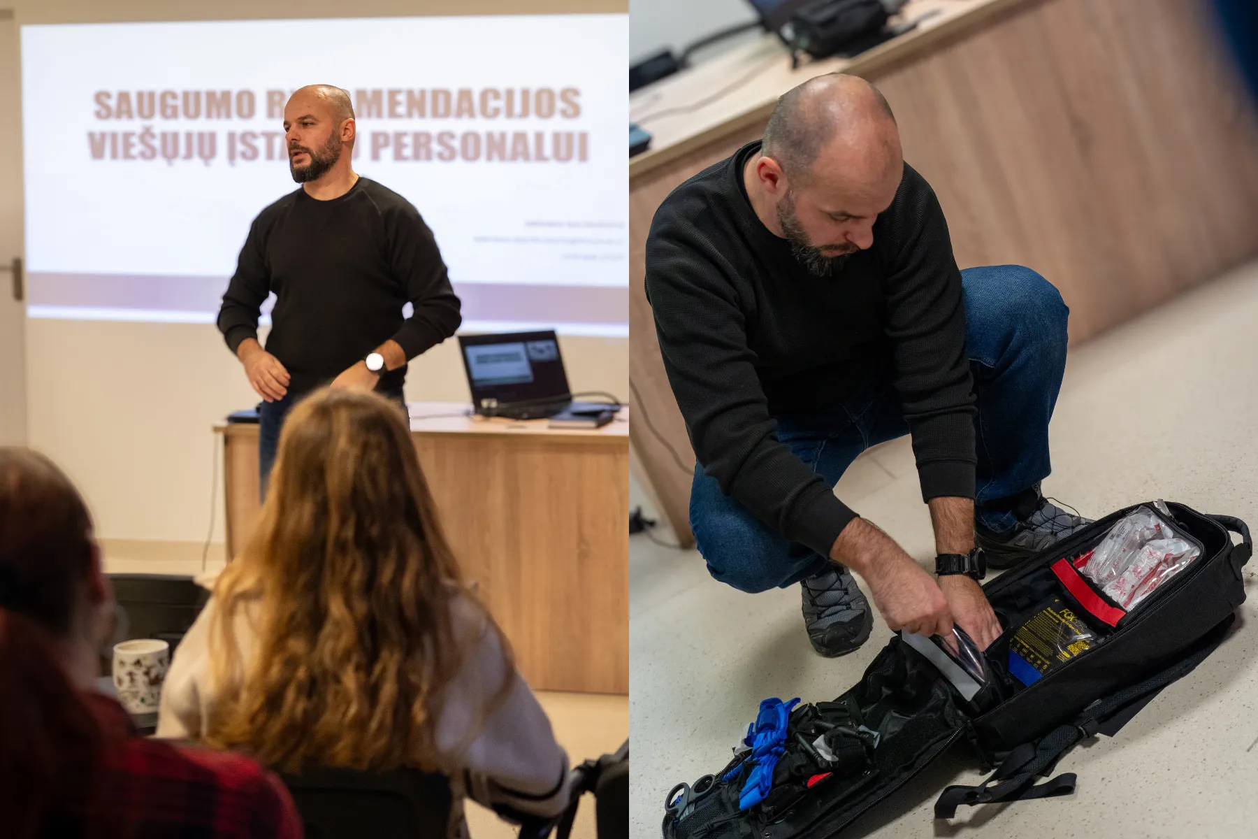 Lietuvos policijos mokyklos mokymai Kauno Klinikose