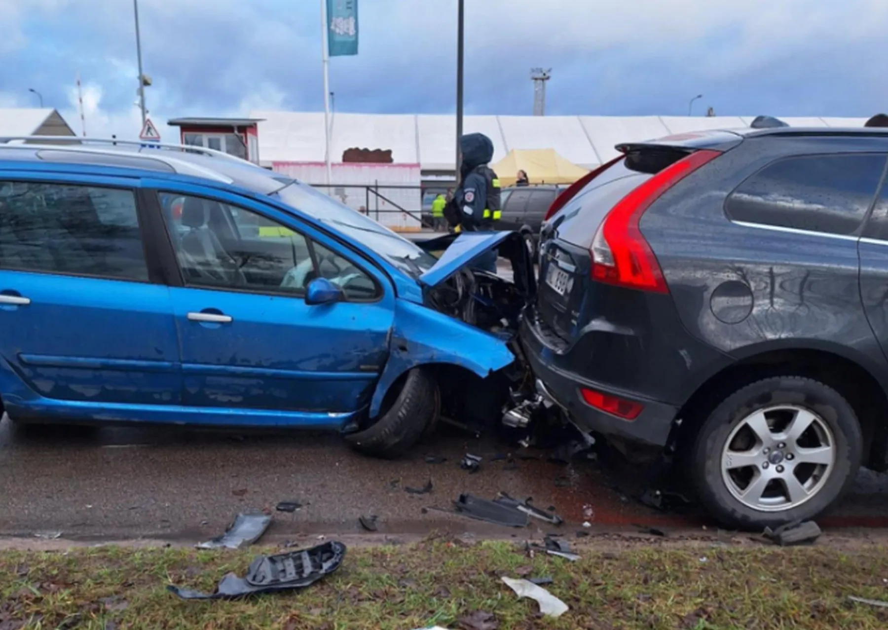 Avarija Elektrėnų gatvėje / DELFI nuotr.