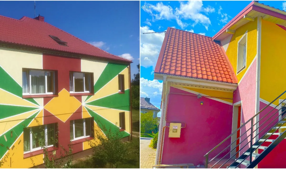 Spalvingi namai Romainiuose / Asm. album. nuotr.