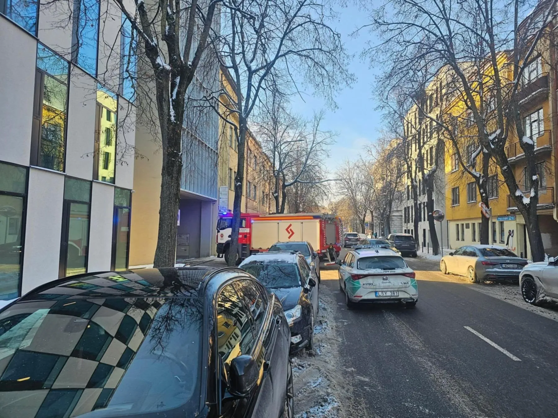 Specialiųjų tarnybų pajėgos V. Putvinskio g. / Skaitytojų nuotr.