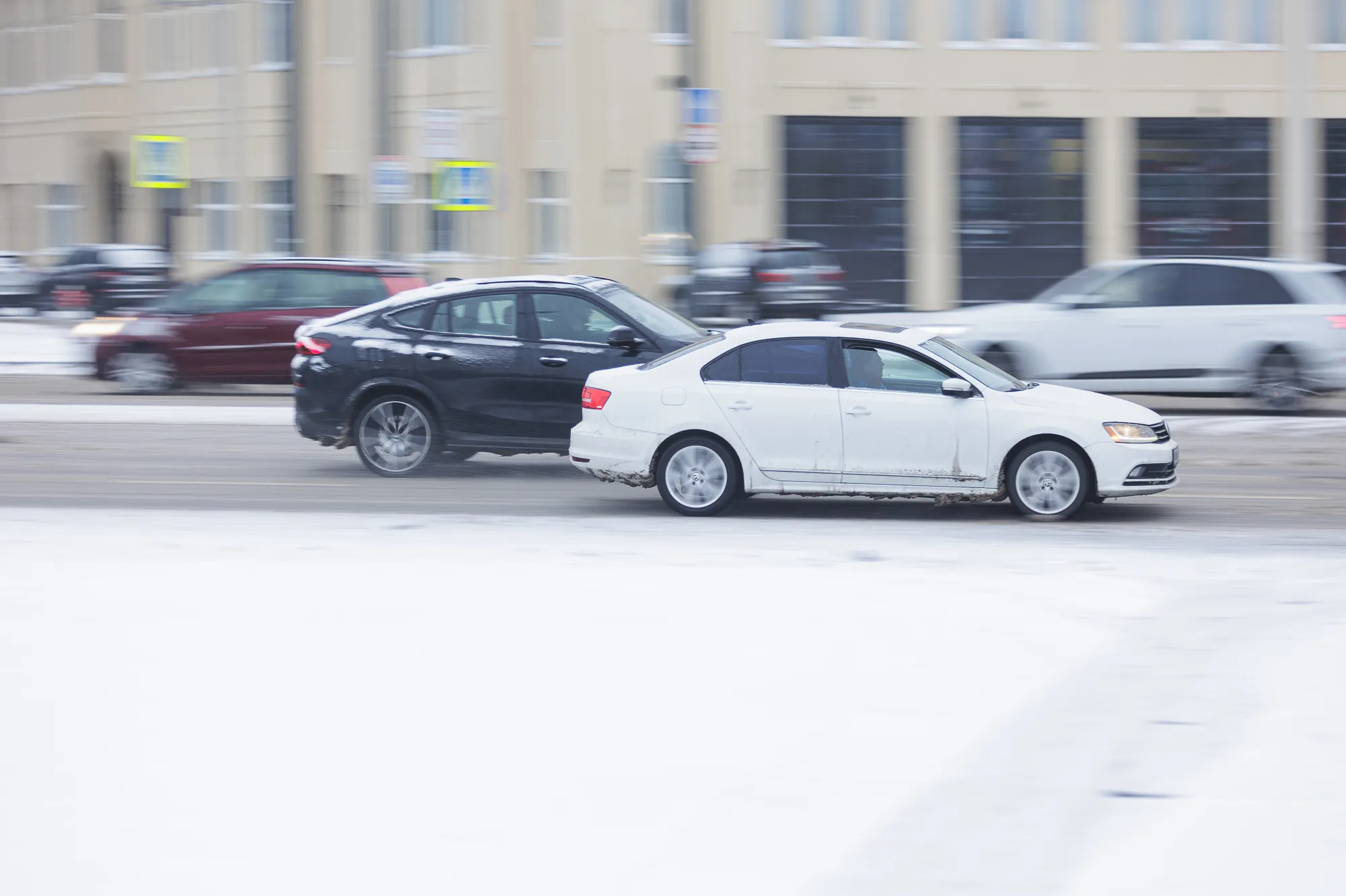 Žiemiškas oras Kaune / R. Tenio nuotr.