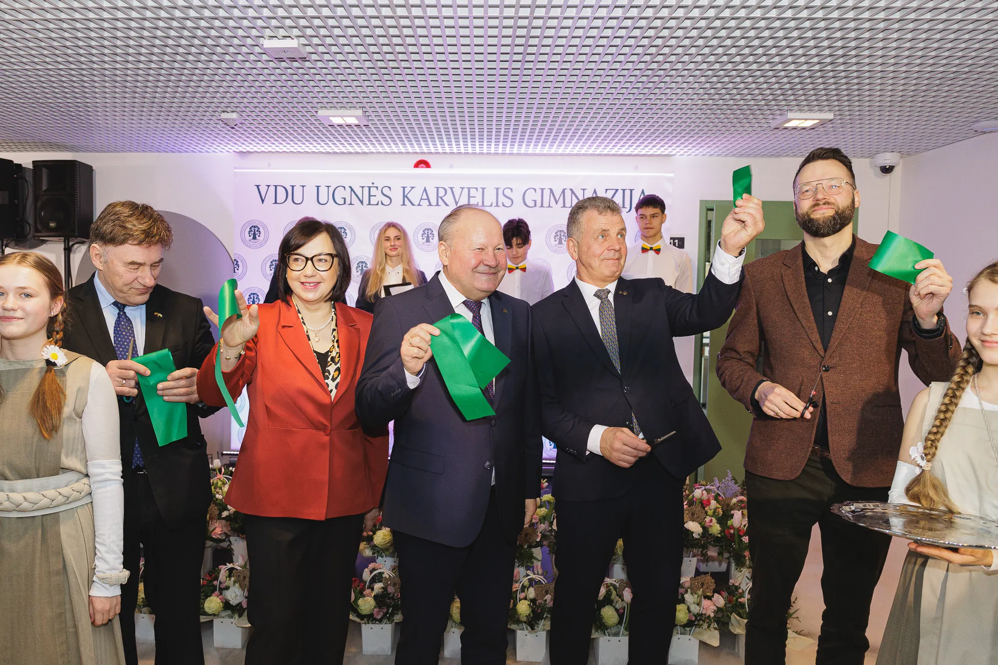 VDU Ugnės Karvelis gimnazijos priestato atidarymas / R. Tenio nuotr.