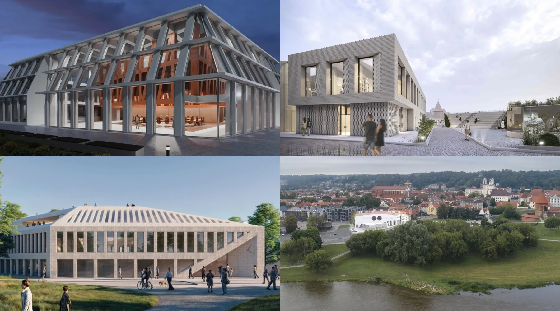 Konkurse siūlomi projektai (Lietuvos architektų sąjungos Kauno skyriaus nuotr., „Kas vyksta Kaune“ fotomontažas) )