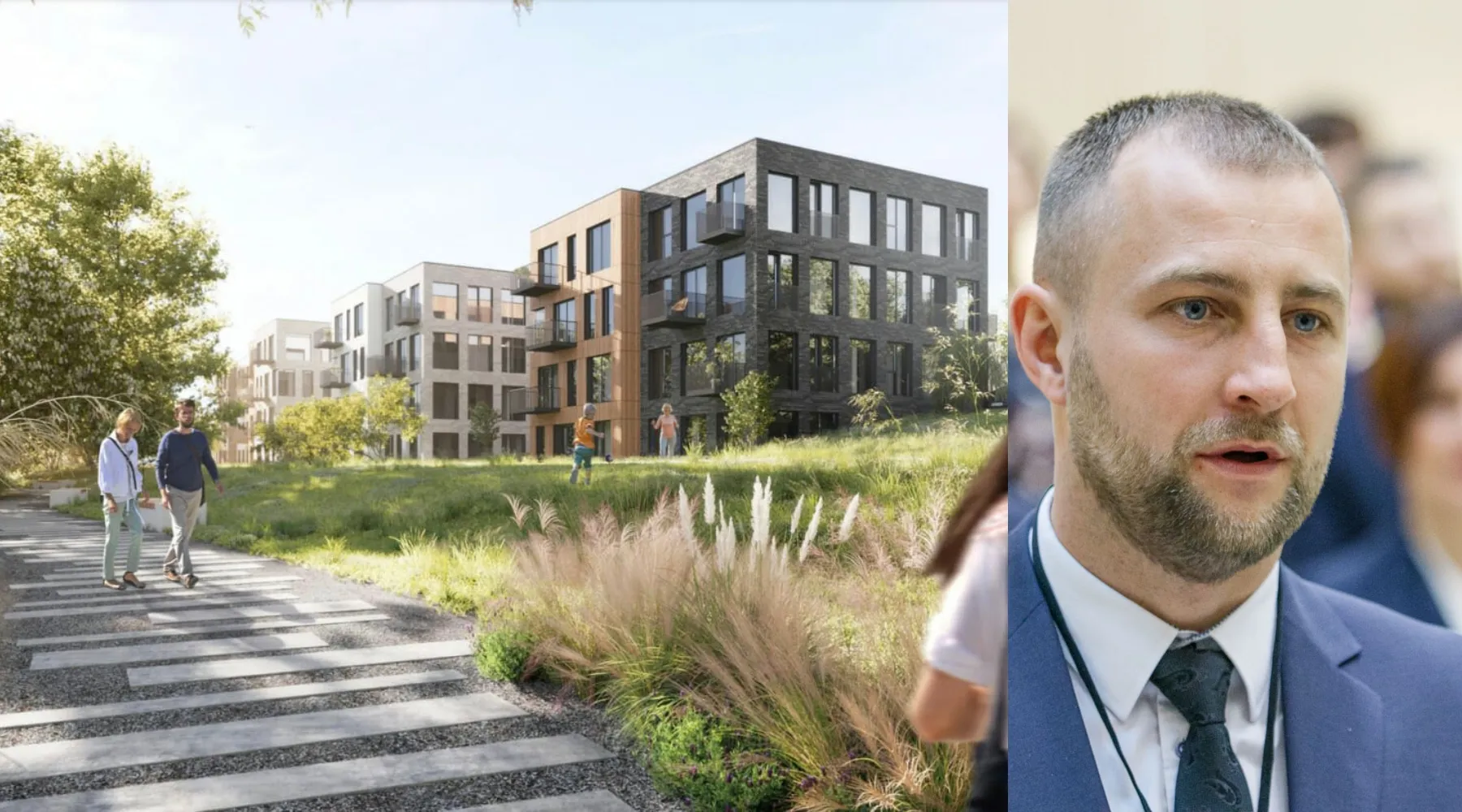 Taurakiemio g. 2C planuojamų daugiabučių vizualizacijos, Šarūnas Matijošaitis („Kas vyksta Kaune“ fotomontažas)