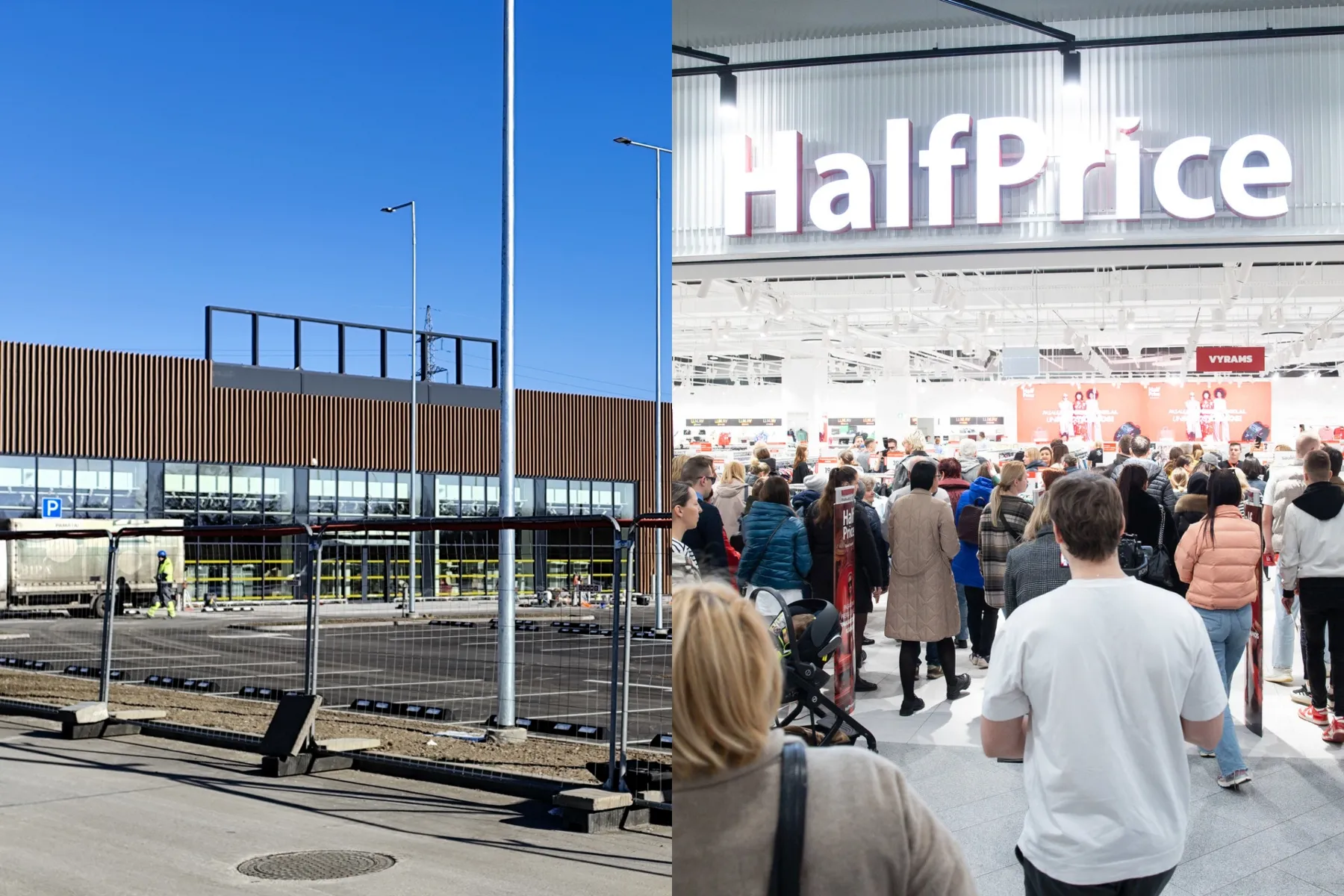 „Half price“ parduotuvė Vilniuje, AB „Baltic Shopping Centers“ priklausantis sklypas („Kas vyksta Kaune“ fotomontažas)