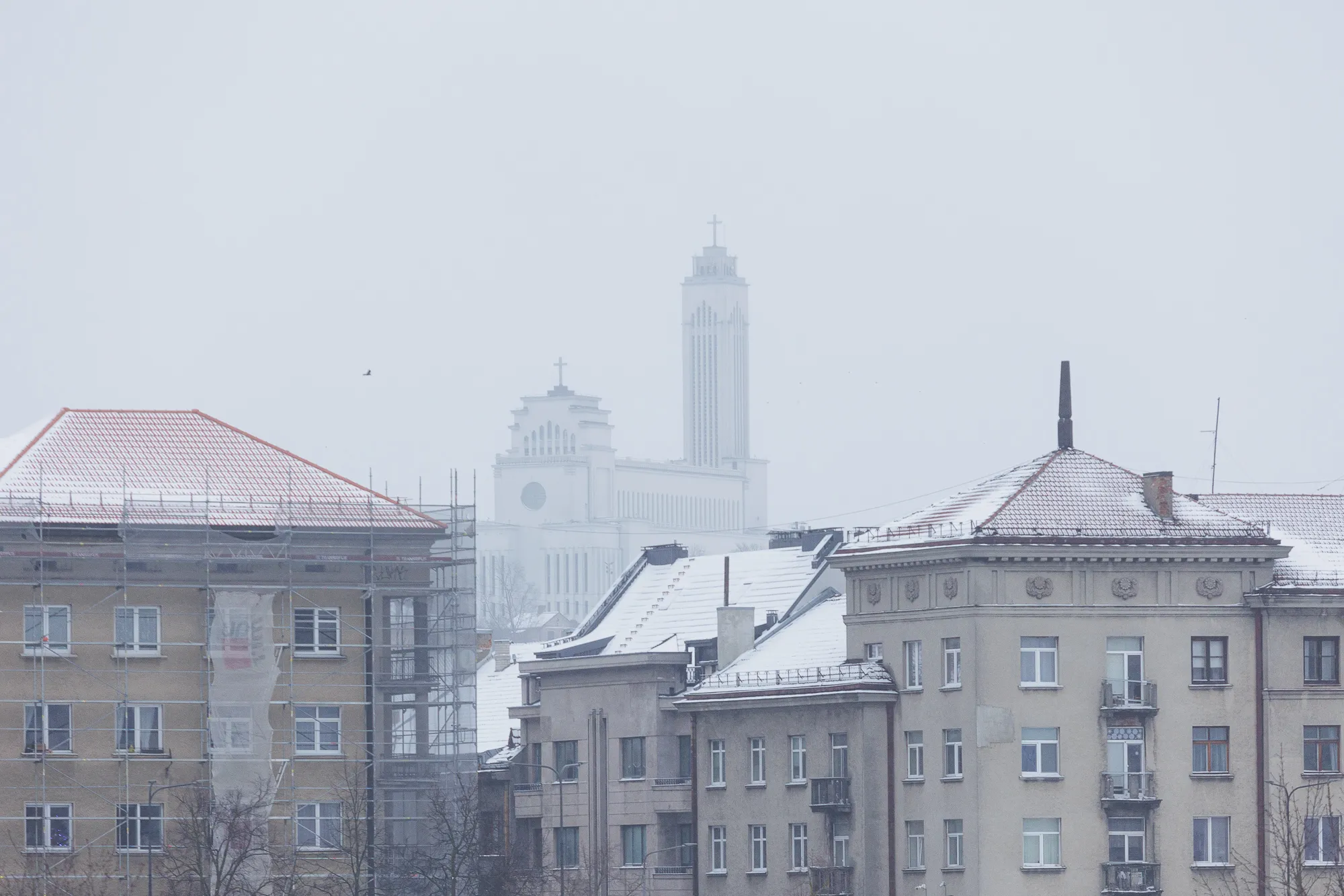 Žiemiškas oras Kaune / R. Tenio nuotr.