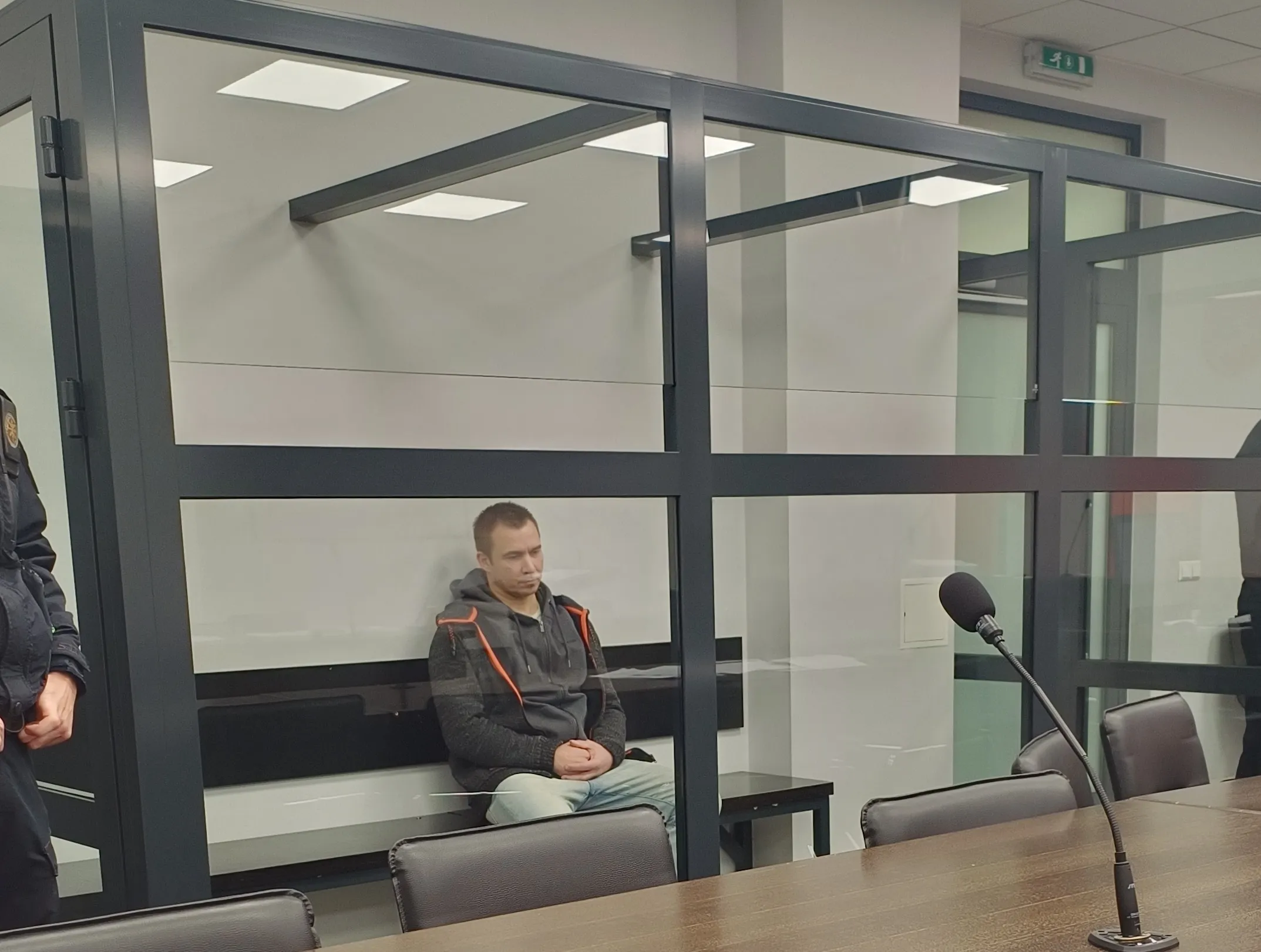 Karolis Rudžionis Kauno apygardos teisme (A. Znamerovskio nuotr.)