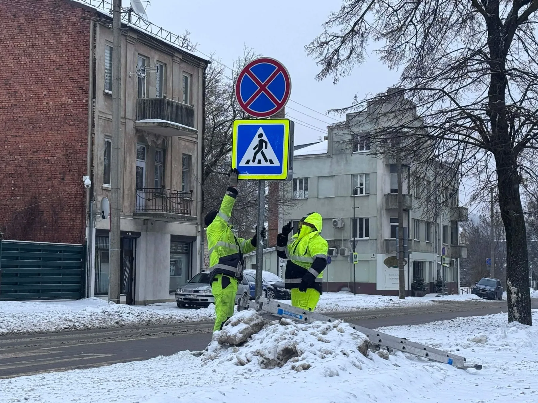 Keičiami ženklai Kaunakiemio gatvėje / „Kas vyksta Kaune“