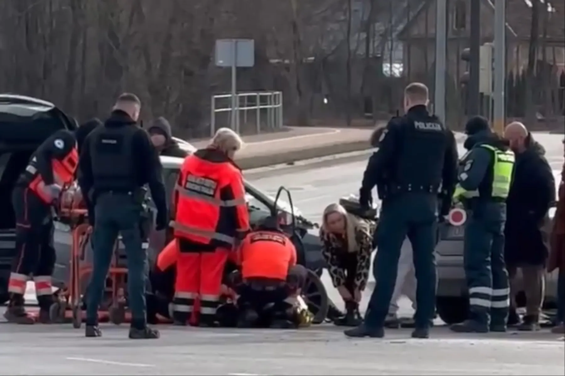 Eismo įvykis Aleksote / Skaitytojų nuotr.