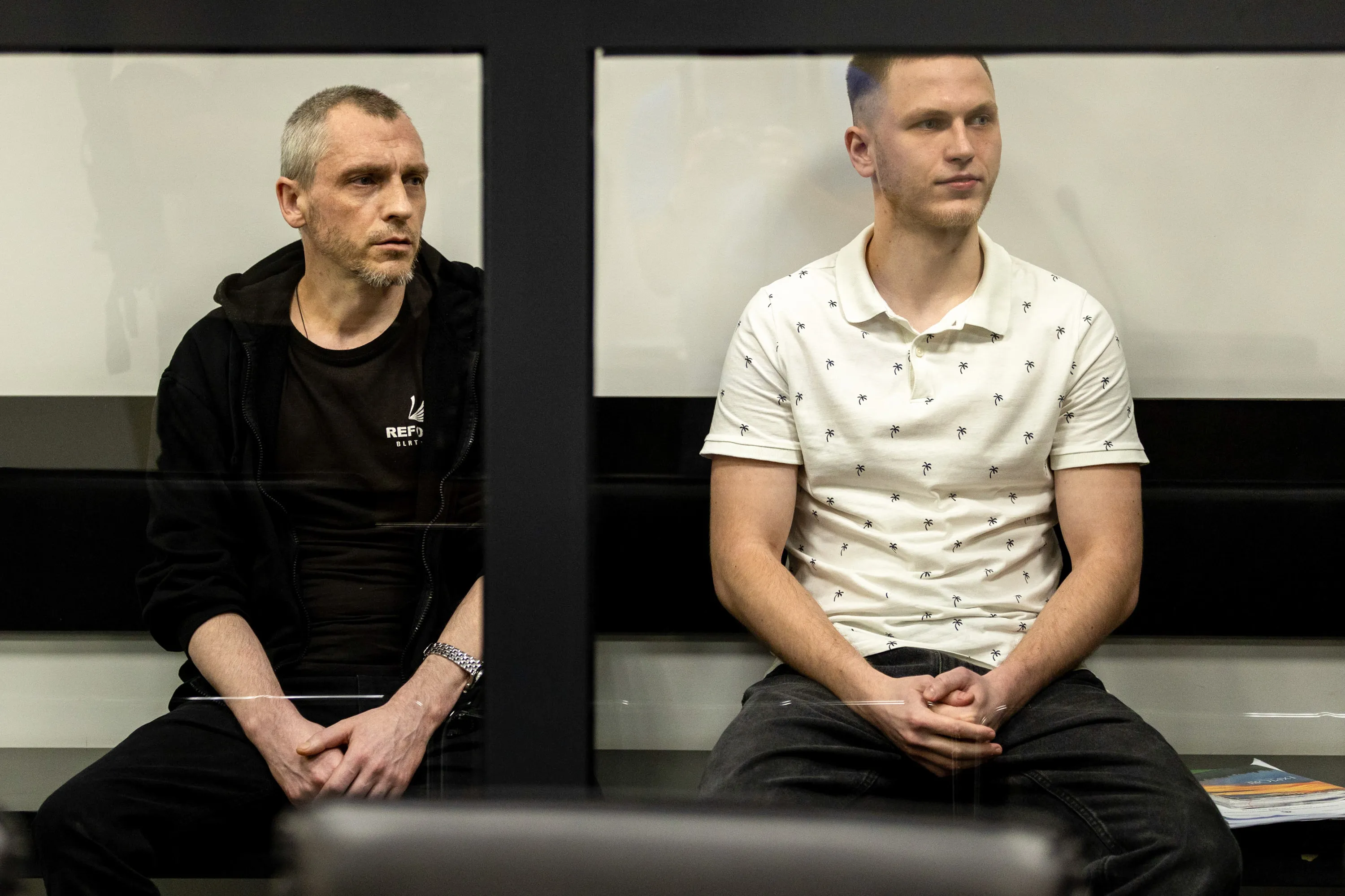 Kauno apygardos teisme nagrinėjama Adolfo Ramanausko-Vanago paminklo išniekinimo byla / ELTA / A. Barkausko nuotr.