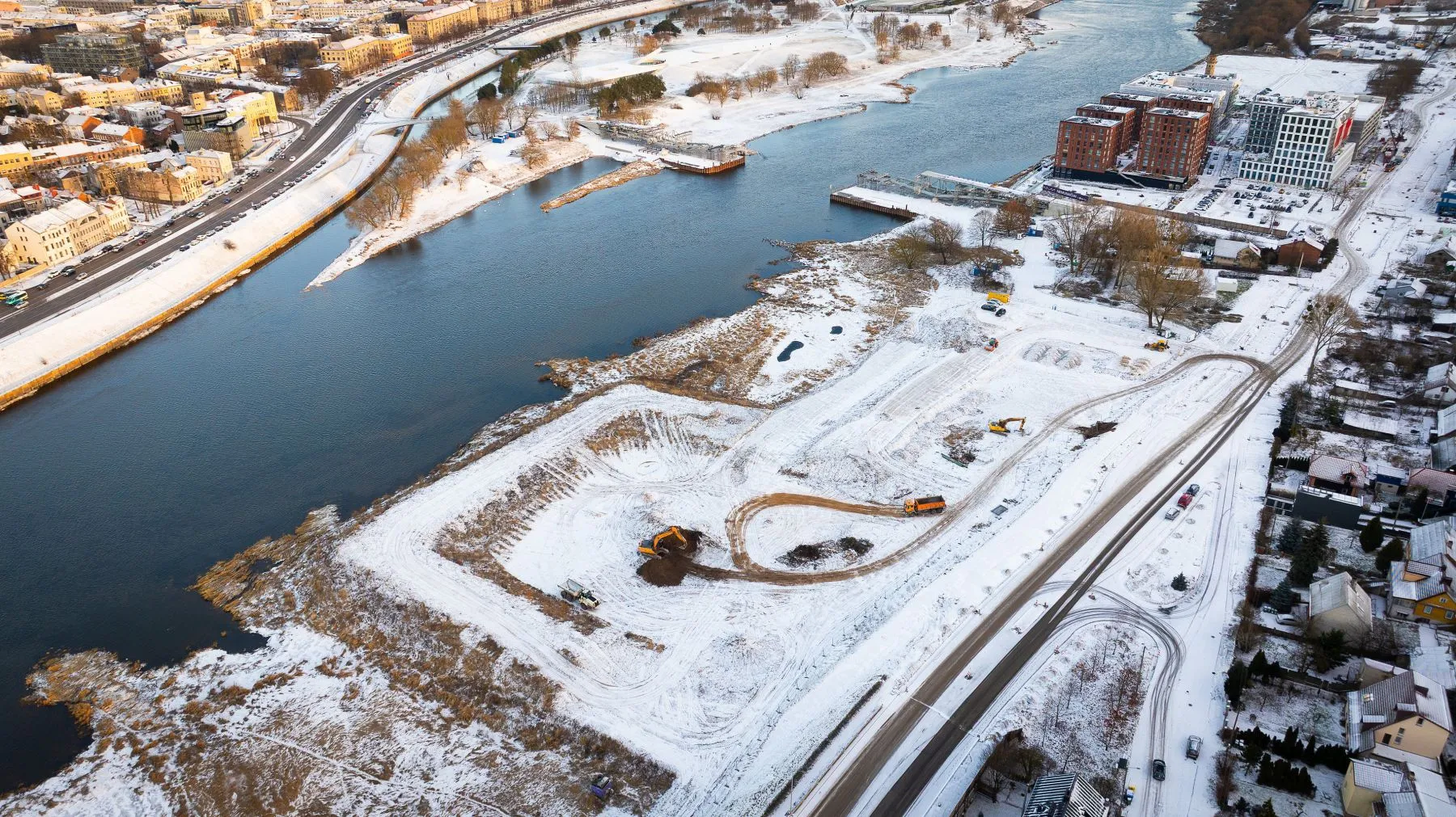 Rengiama M. K. Čiurlionio koncertų centro statybvietė