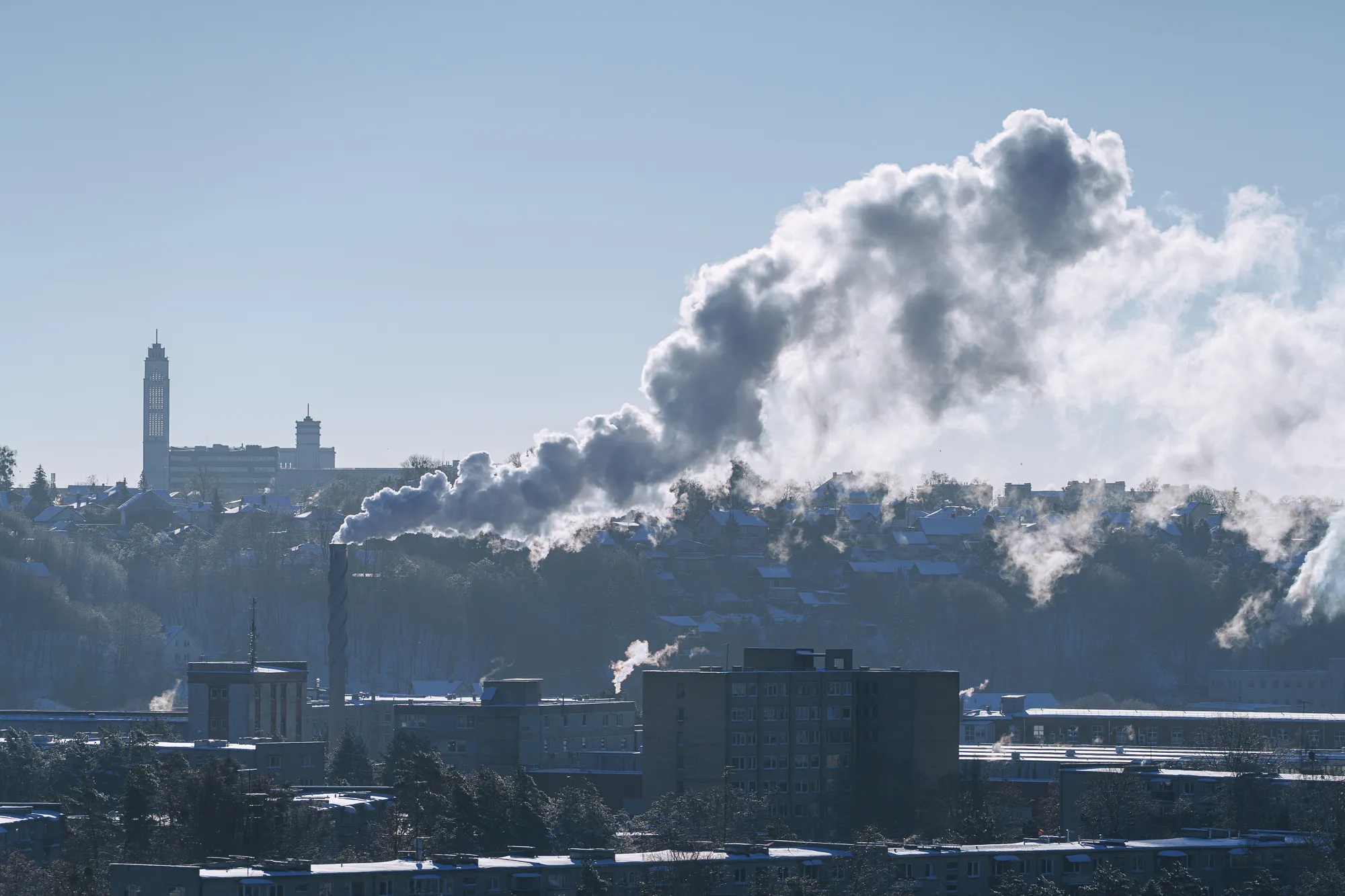 Šildymas, kaminai, šaltis, žiema / R. Tenio nuotr.