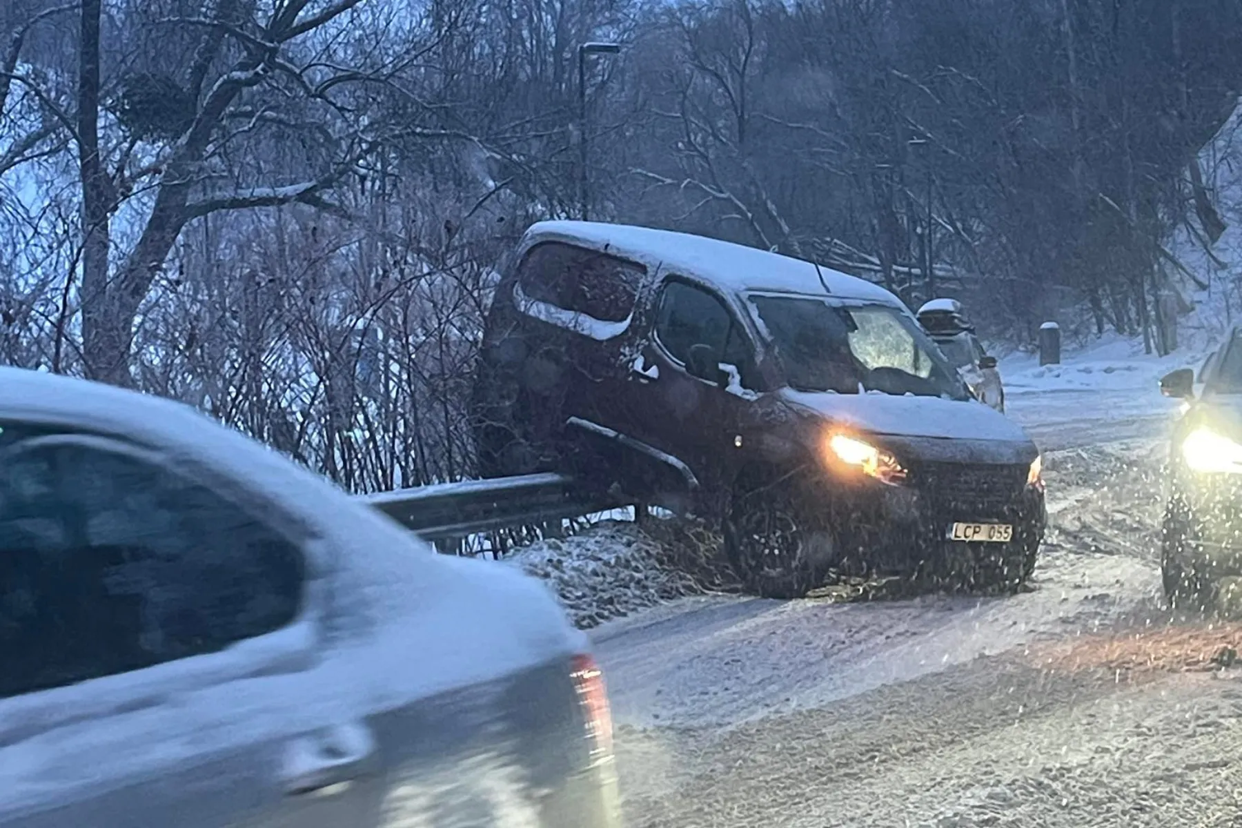 Avarija Marvelės slėnyje / Skaitytojo nuotr.