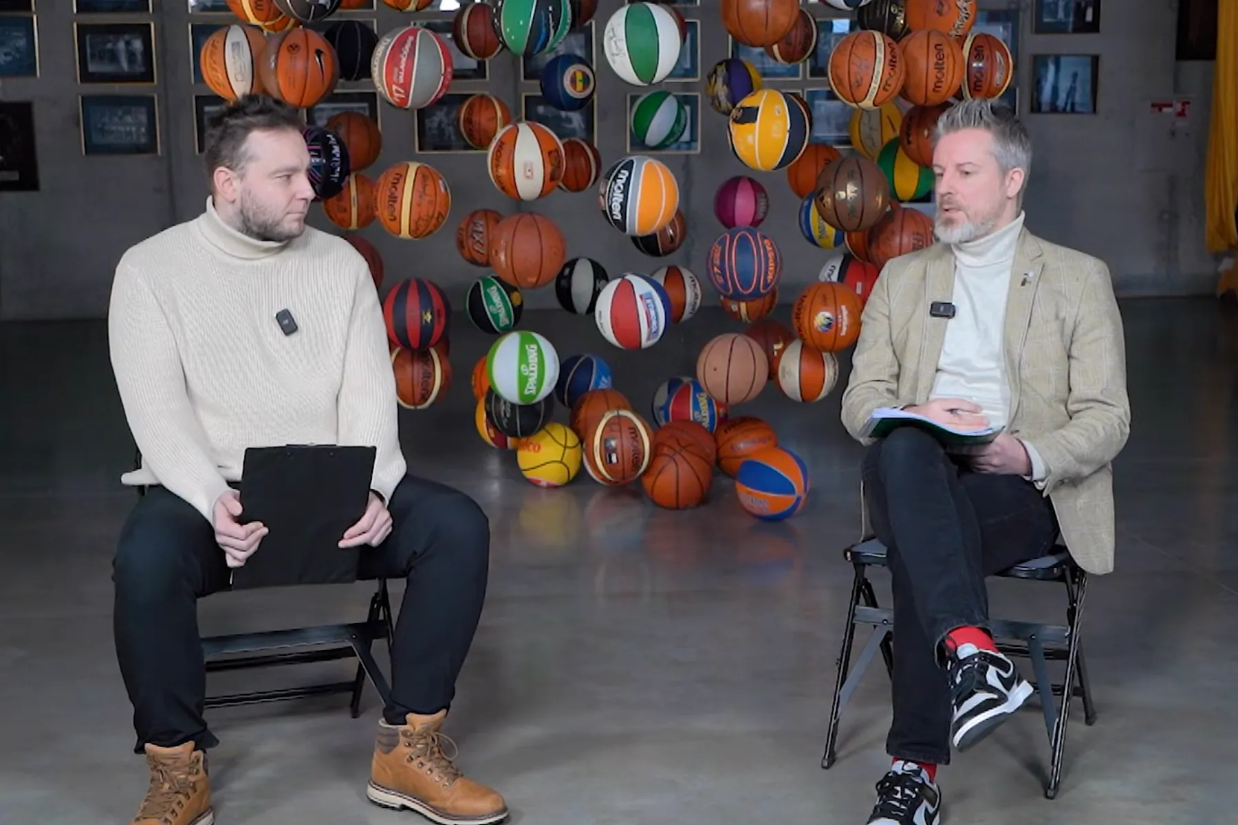 Asociacijos „Lietuvos krepšinis“ projektų vadovas Mindaugas Gobikas tinklalaidėje „Lietuvos krepšinio pulsas“ / Vaizdo įr. stop kadras