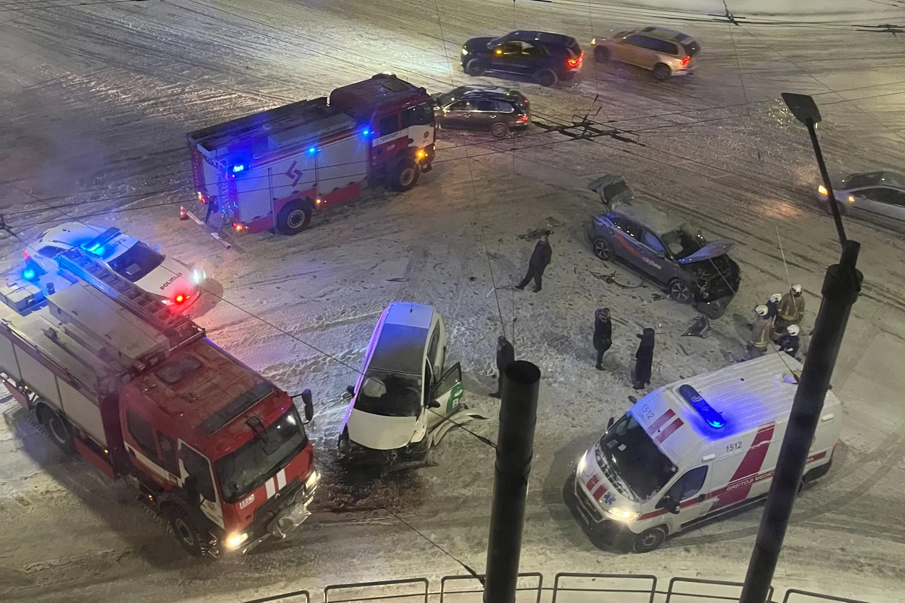 Avarija Kaune / Skaitytojų nuotr.