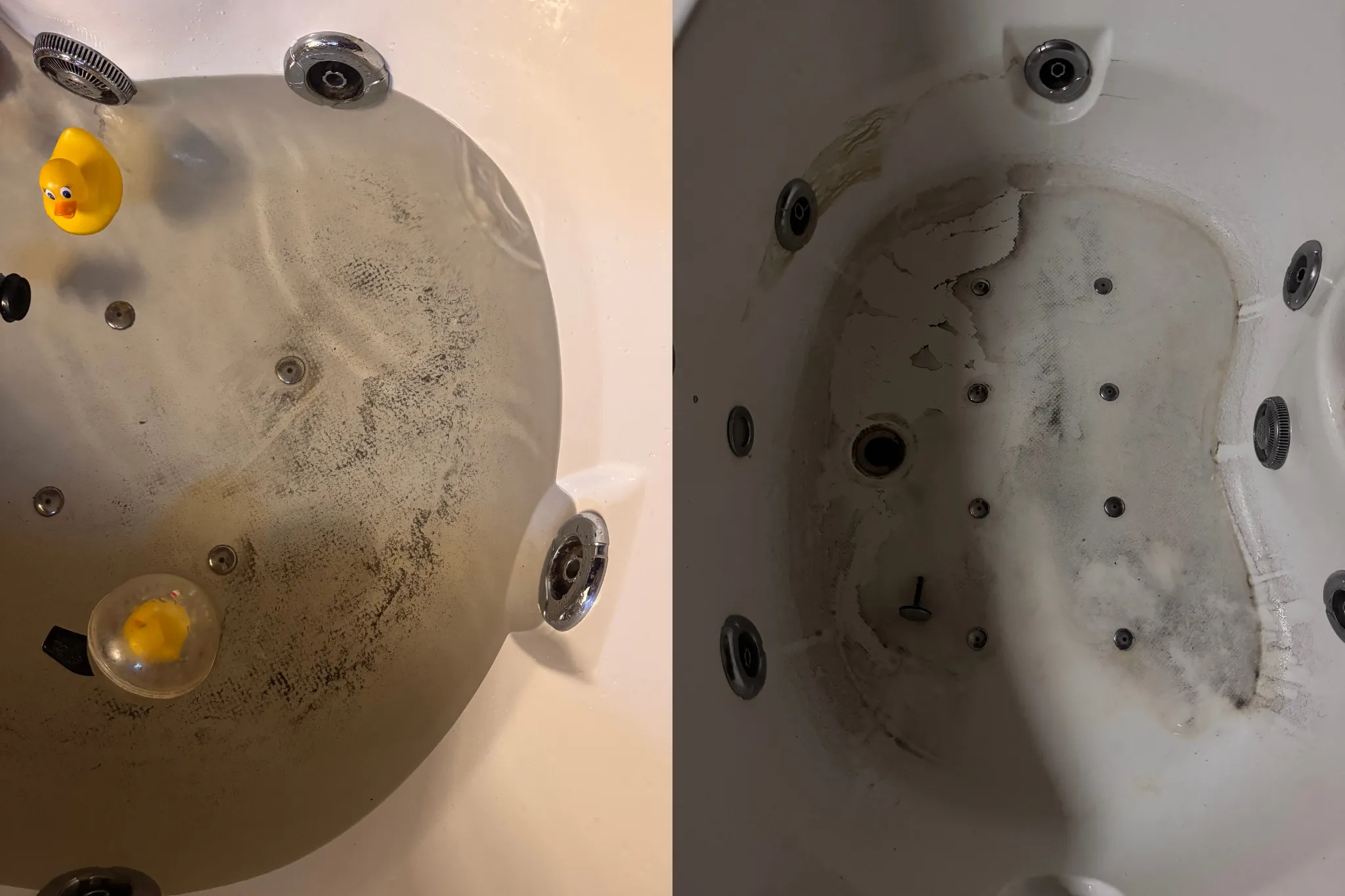 Iš čiaupo bėgantis nešvarus vanduo