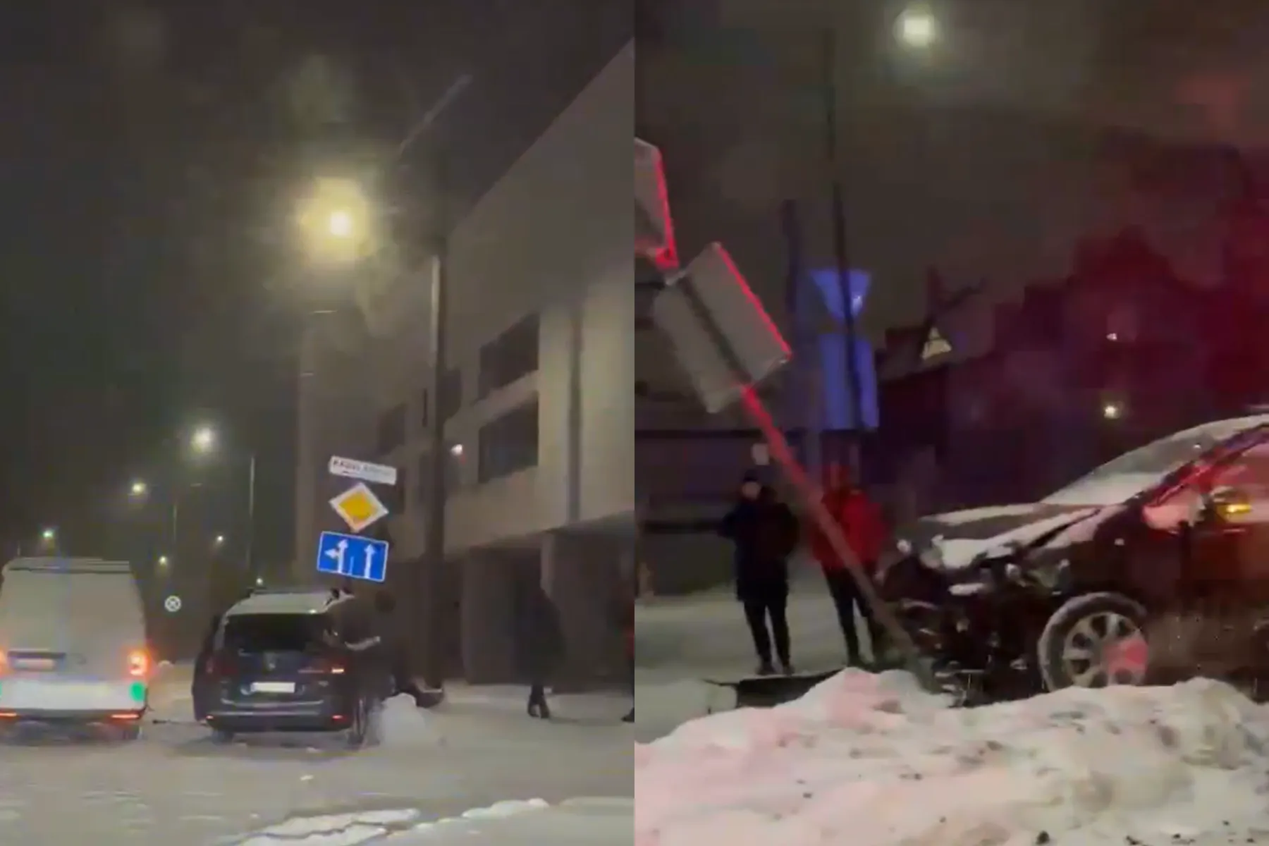 Avarija Kaune / Skaitytojų nuotr.