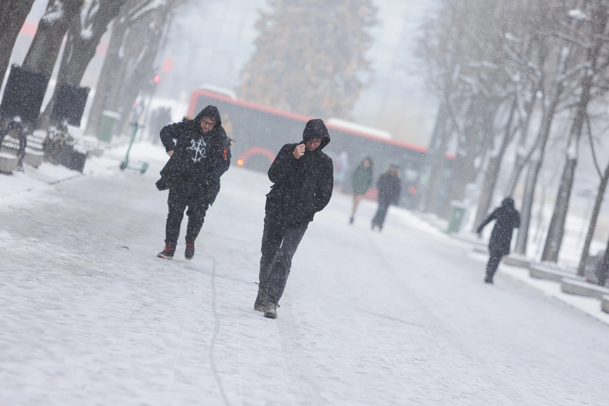 Žiemiškas oras Kaune / R. Tenio nuotr.