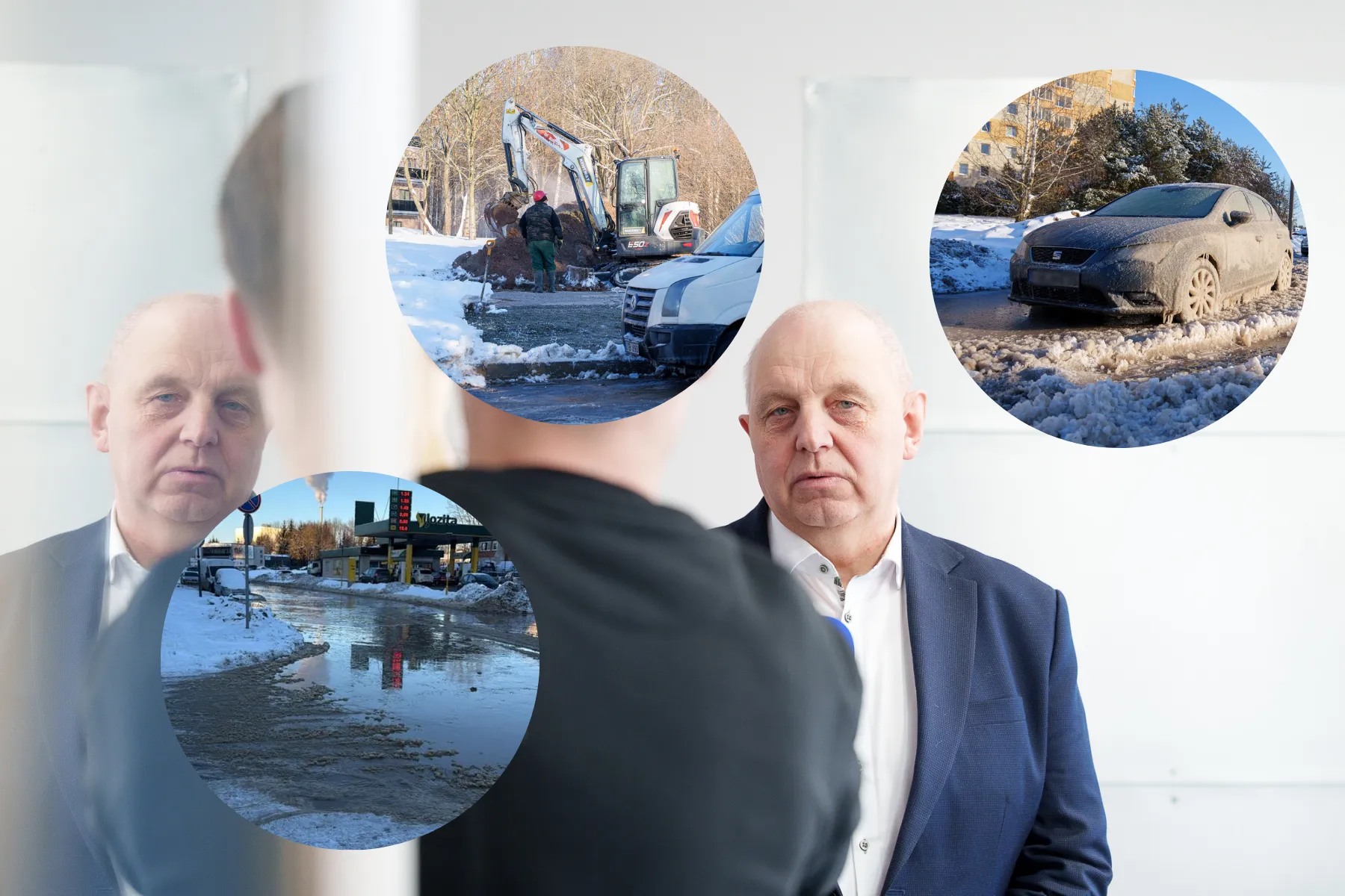 Ramūnas-Petras Šulskus, vandentiekio avarijos Kaune / R. Tenio ir Kas vyksta Kaune nuotr.