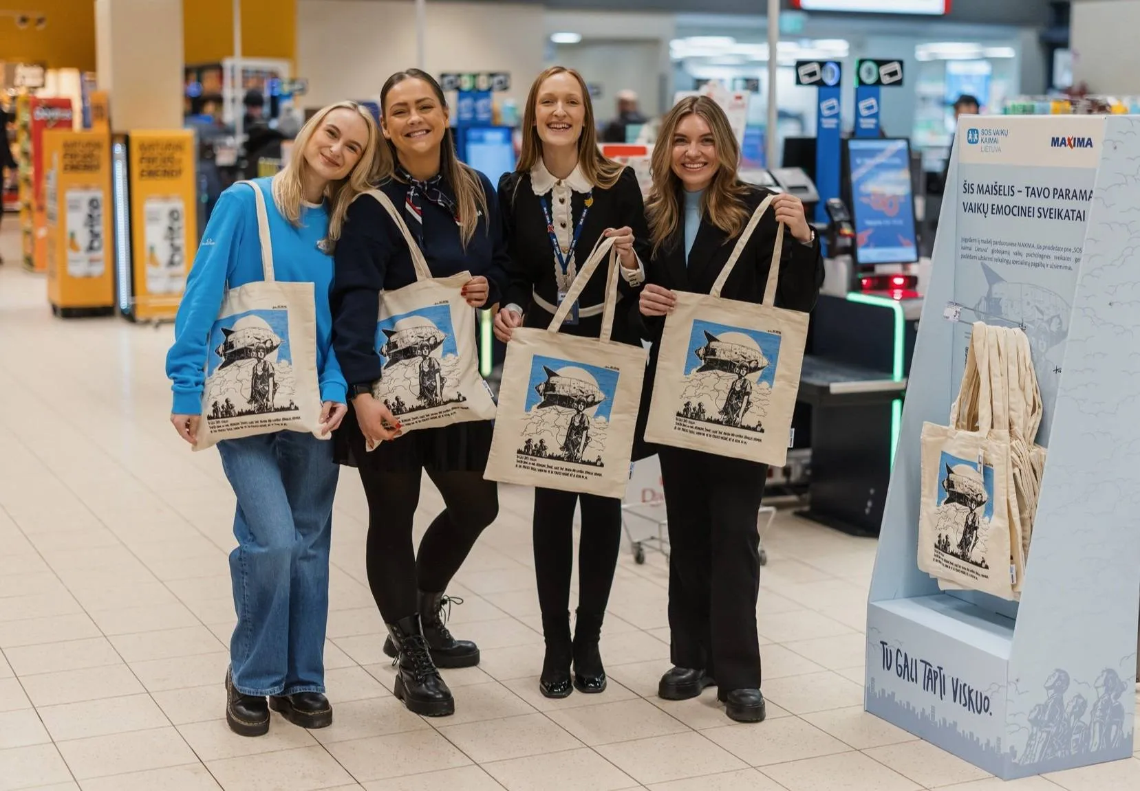 Dekoruoti pirkinių maišeliai