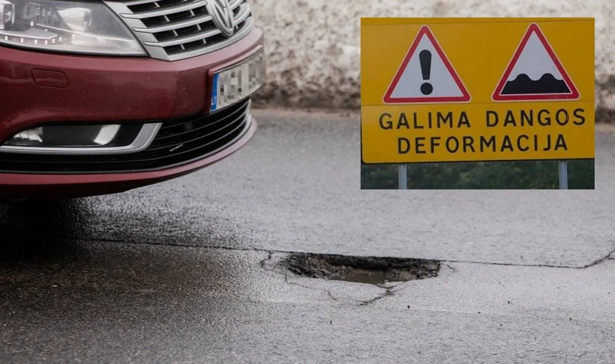 Vairuotojai niršta dėl pagrindinės šalies magistralės būklės: lenkams ženklus pastatyti bėdų nėra