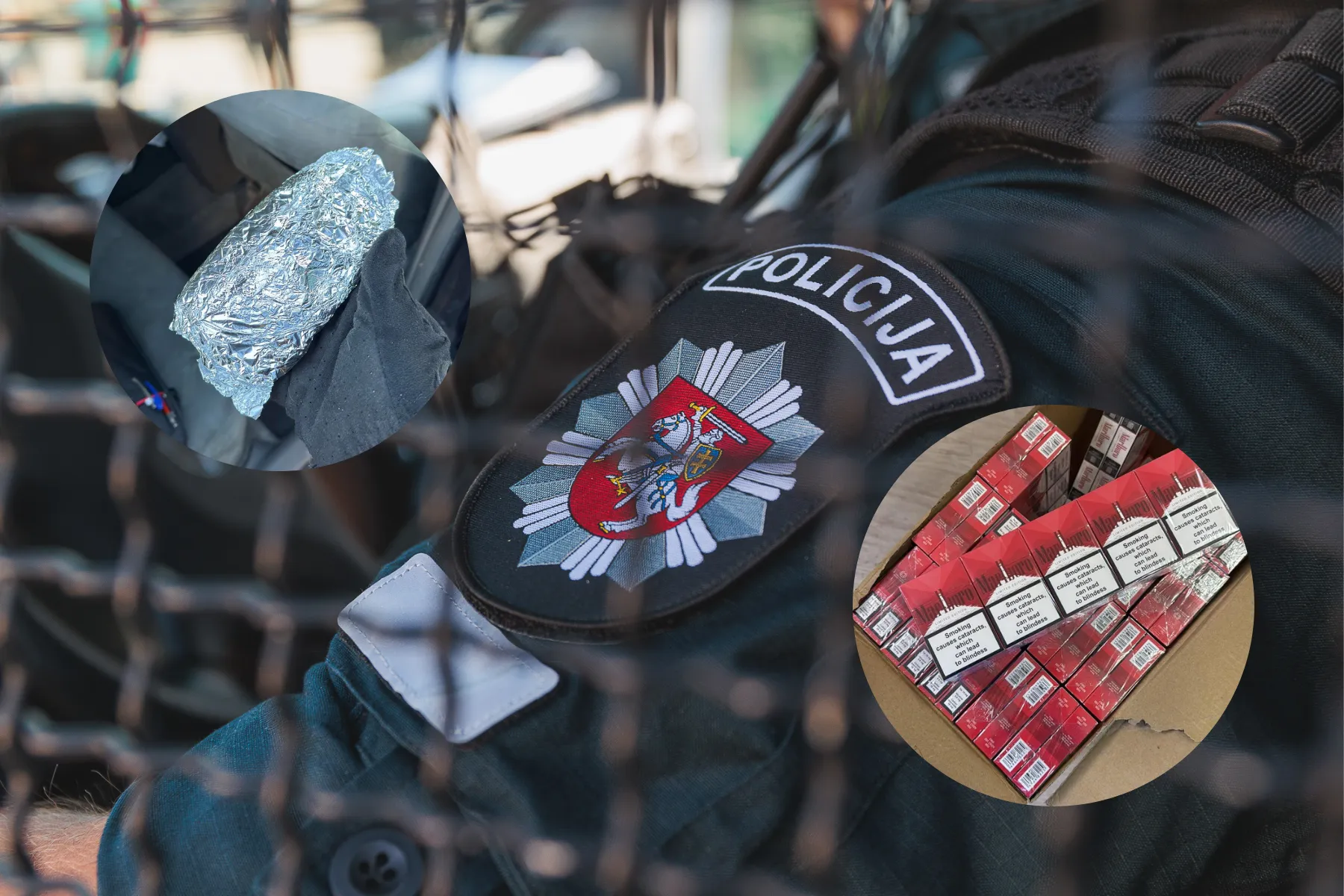 Pareigūnų radiniai, kontrabanda, narkotikai