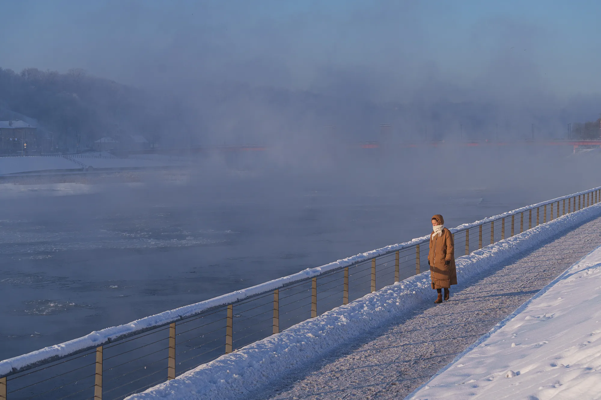 Rekordiškas šaltis Kaune / R. Tenio nuotr.