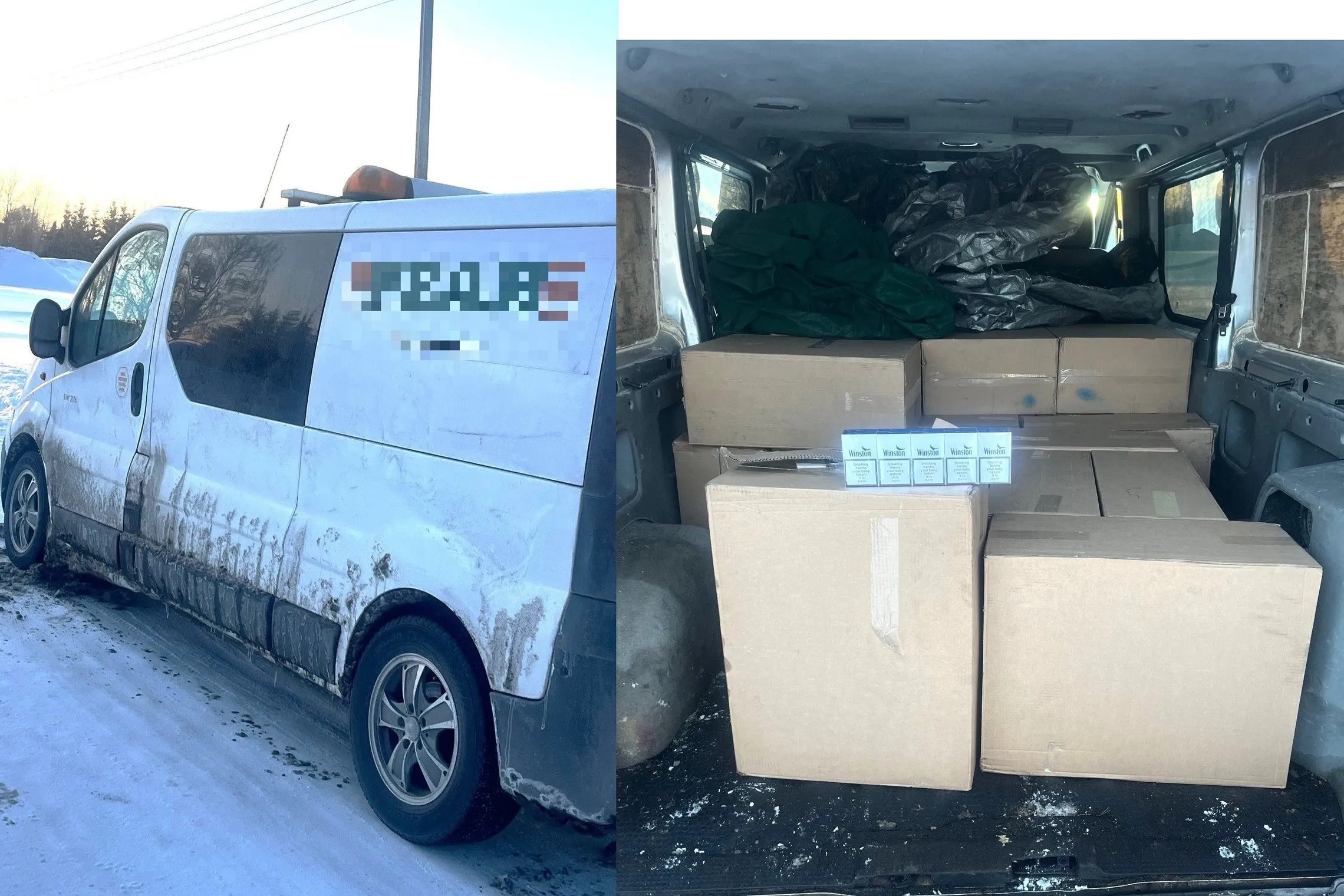 Kontrabanda Kauno rajone / VSAT nuotr.