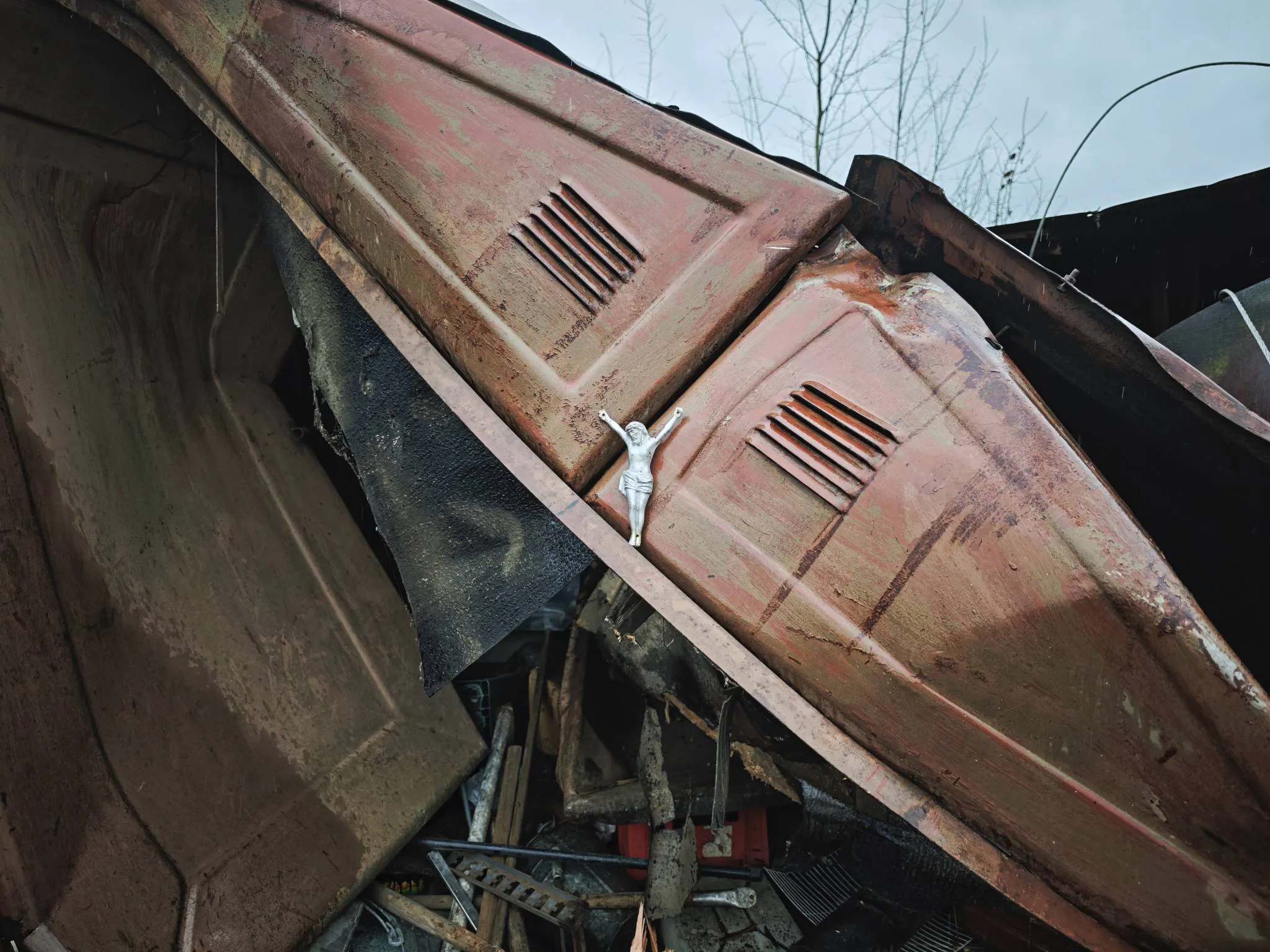 Sugriauti garažai Technikos gatvėje