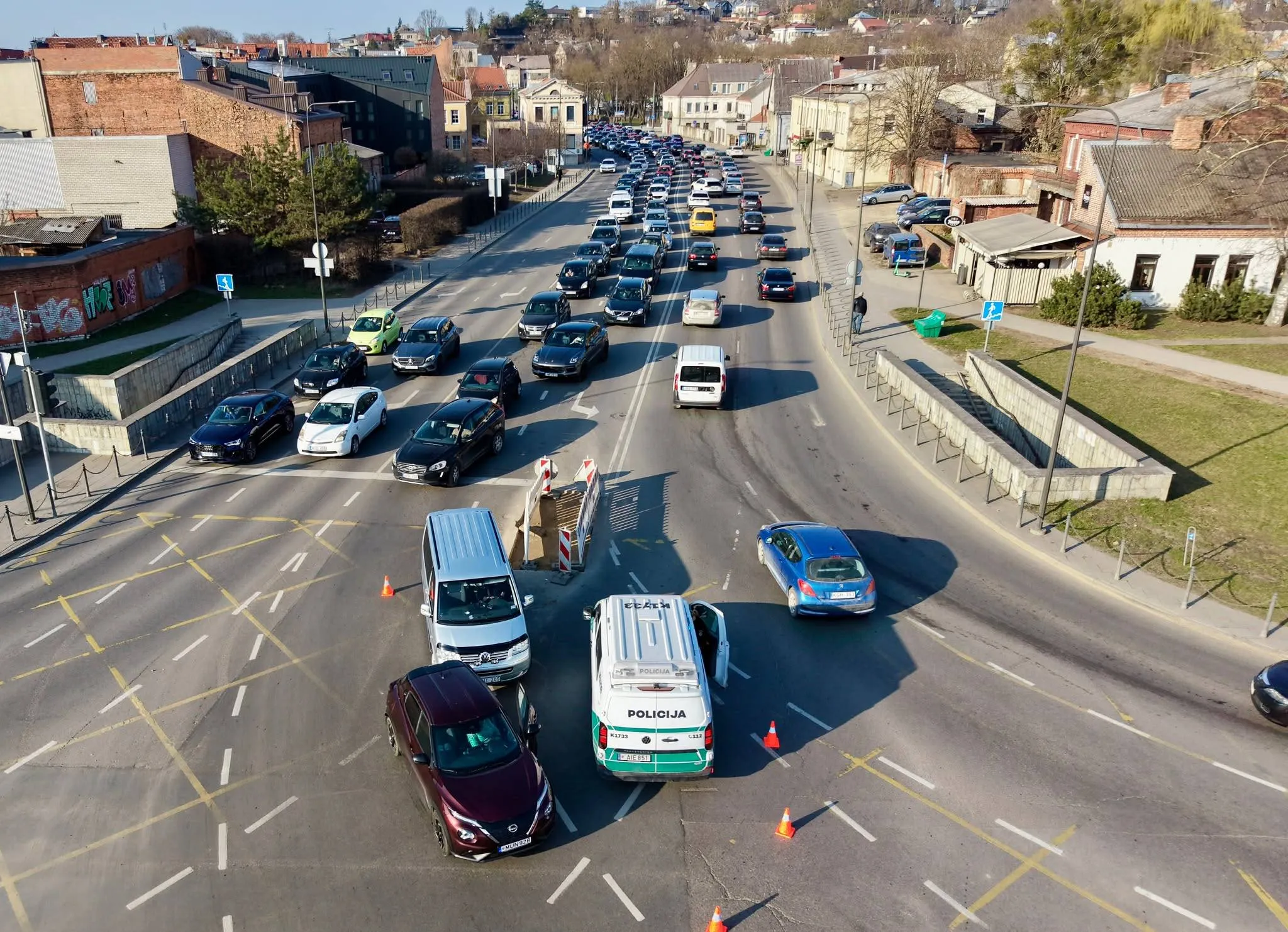 Avarija Birštono gatvėje / Kas vyksta Kaune nuotr.