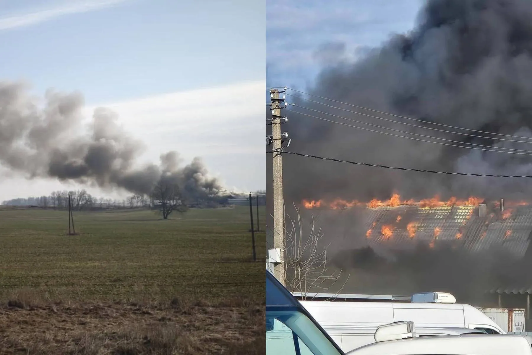 Gaisras Eigirgaloje / Skaitytojų nuotr.