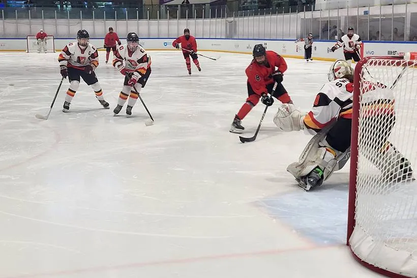 Moterų rinktinės pergalė pasaulio čempionate / hockey.lt nuotr.