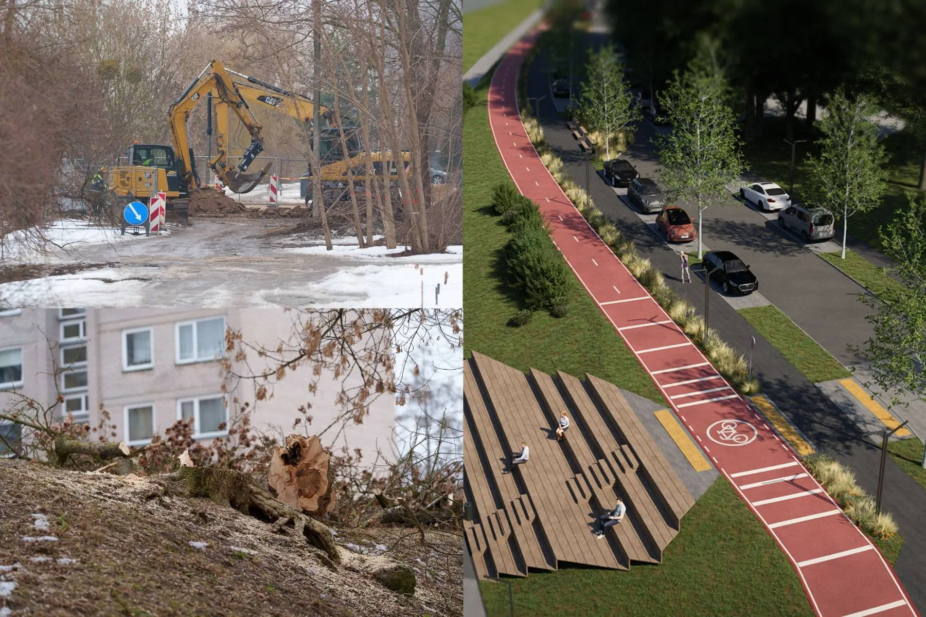 Planuojama gatvė Nemuno krantinėje / R. Tenio ir Kaunas.lt nuotr.