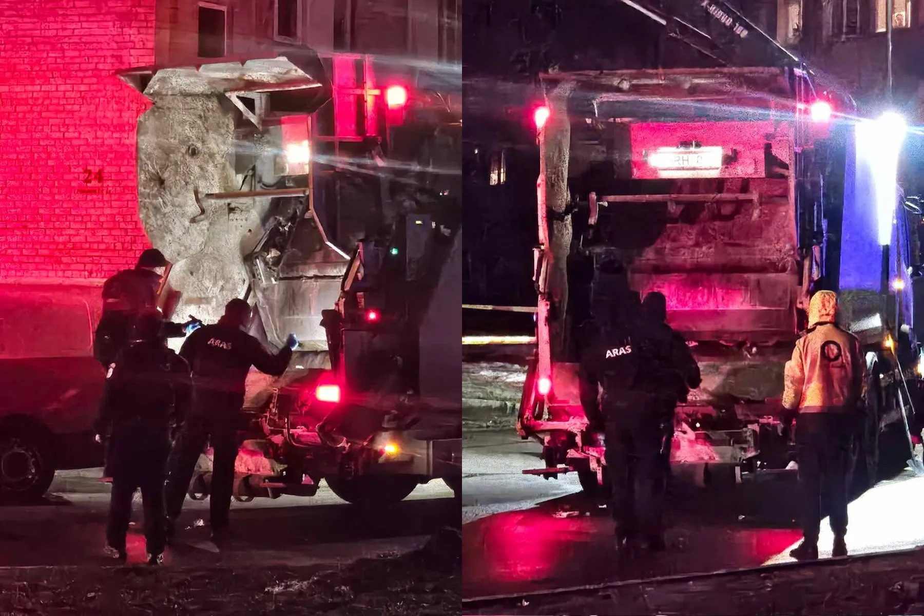 Vaizdai iš operacijos Pramonės prospekte / Skaitytojo nuotr.