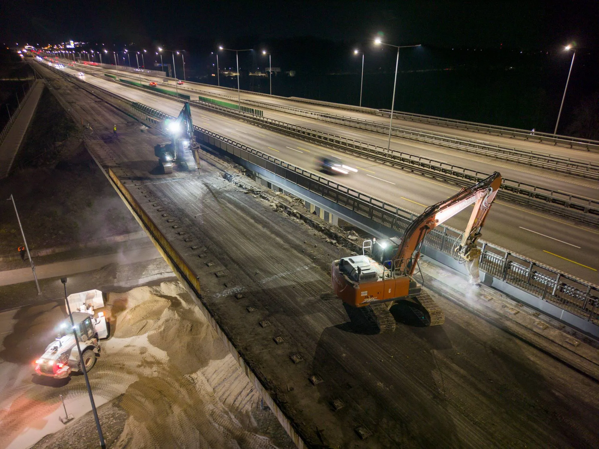 viaduko griovimas A1 kelyje-4