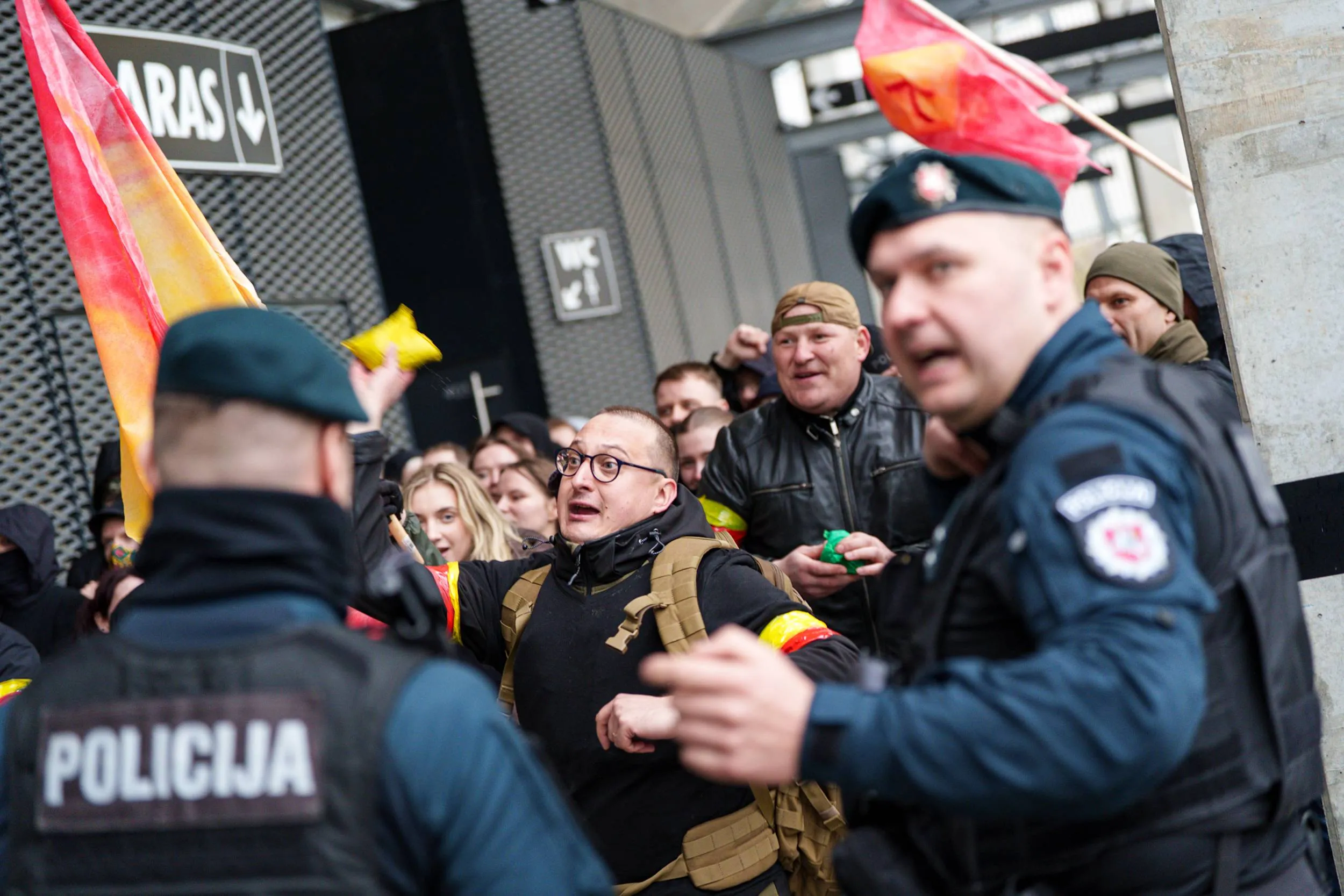 Policijos pratybos stadione