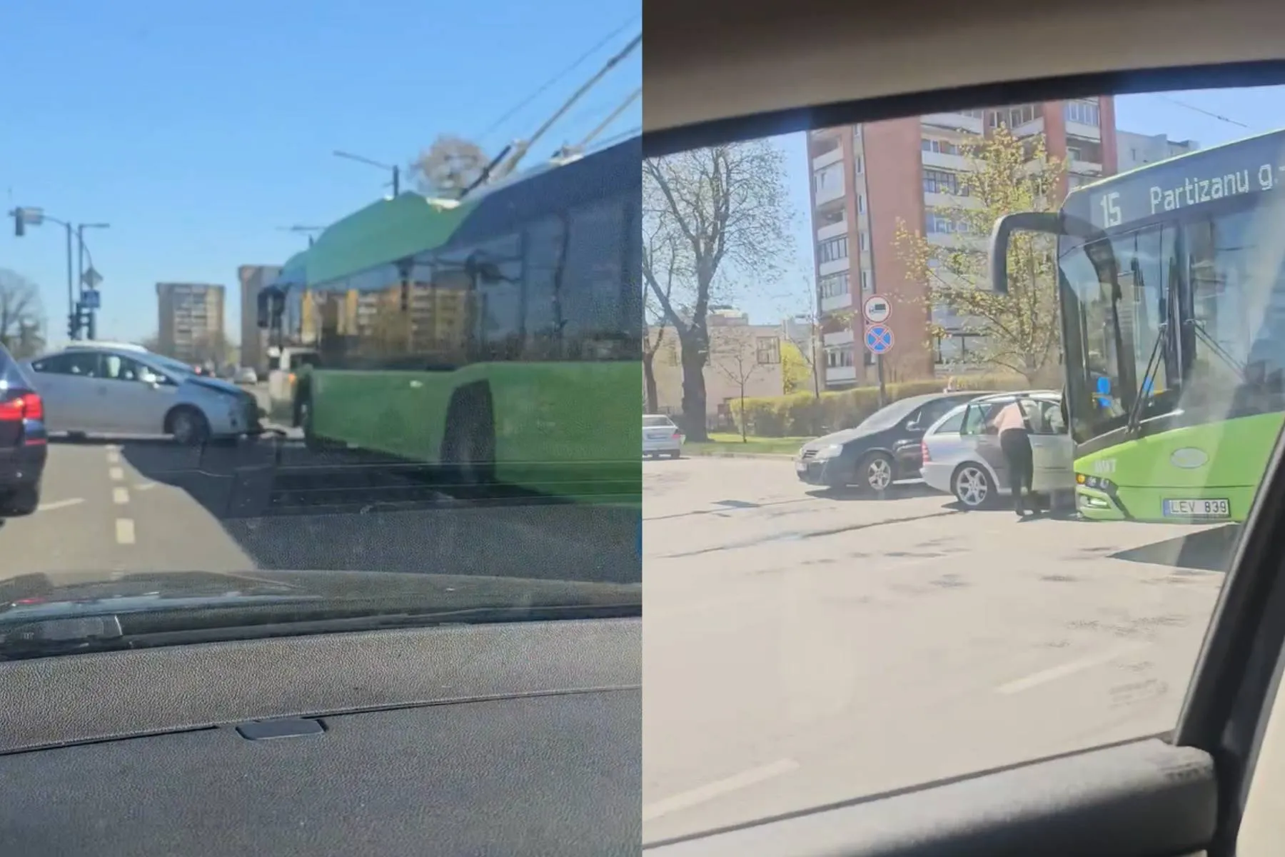 Eismo įvykis Taikos pr. / Stop kadro nuotr.