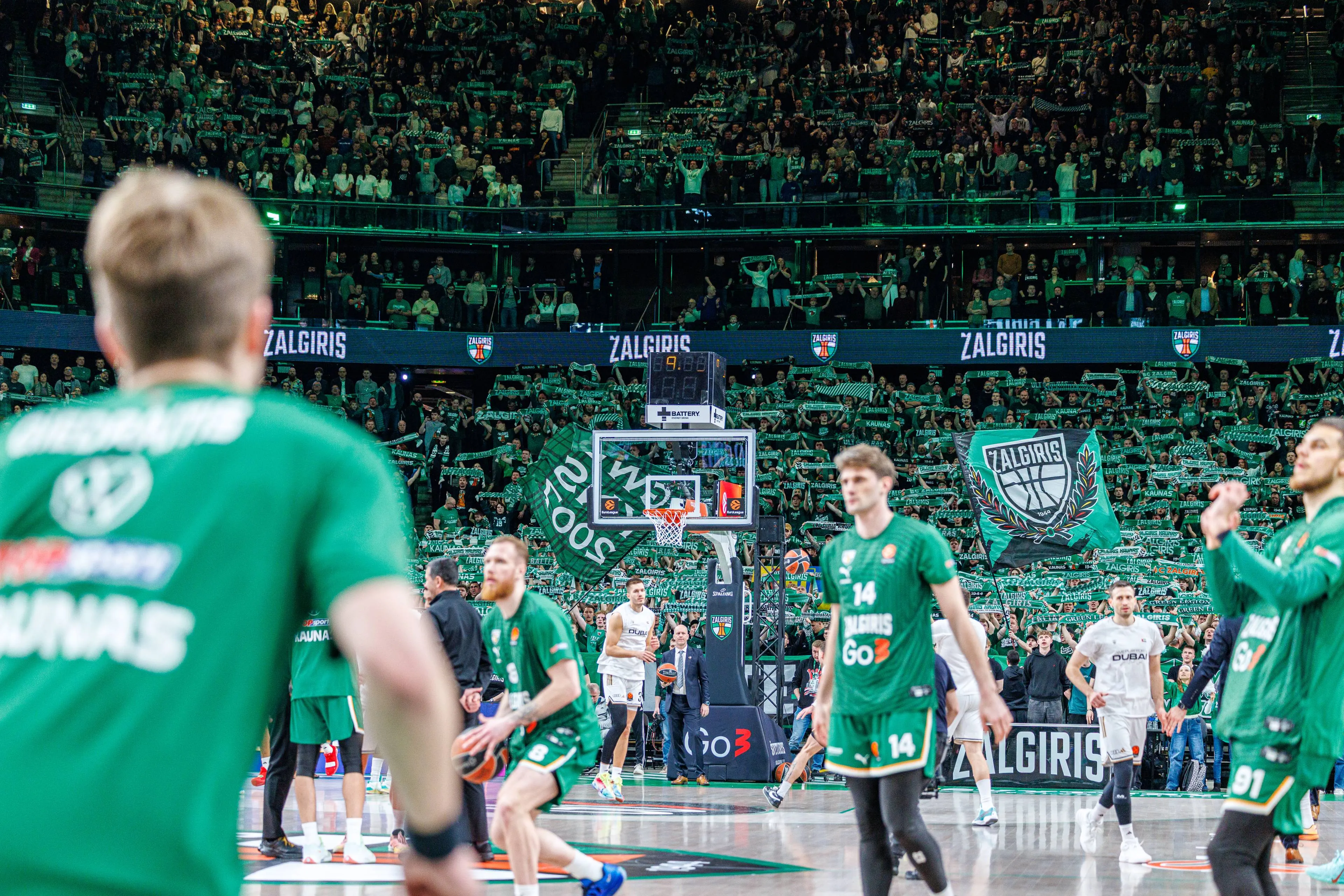 Kauno „Žalgiris“ ir Dubajaus „Dubai“ / E. Ovčarenko / BNS nuotr.