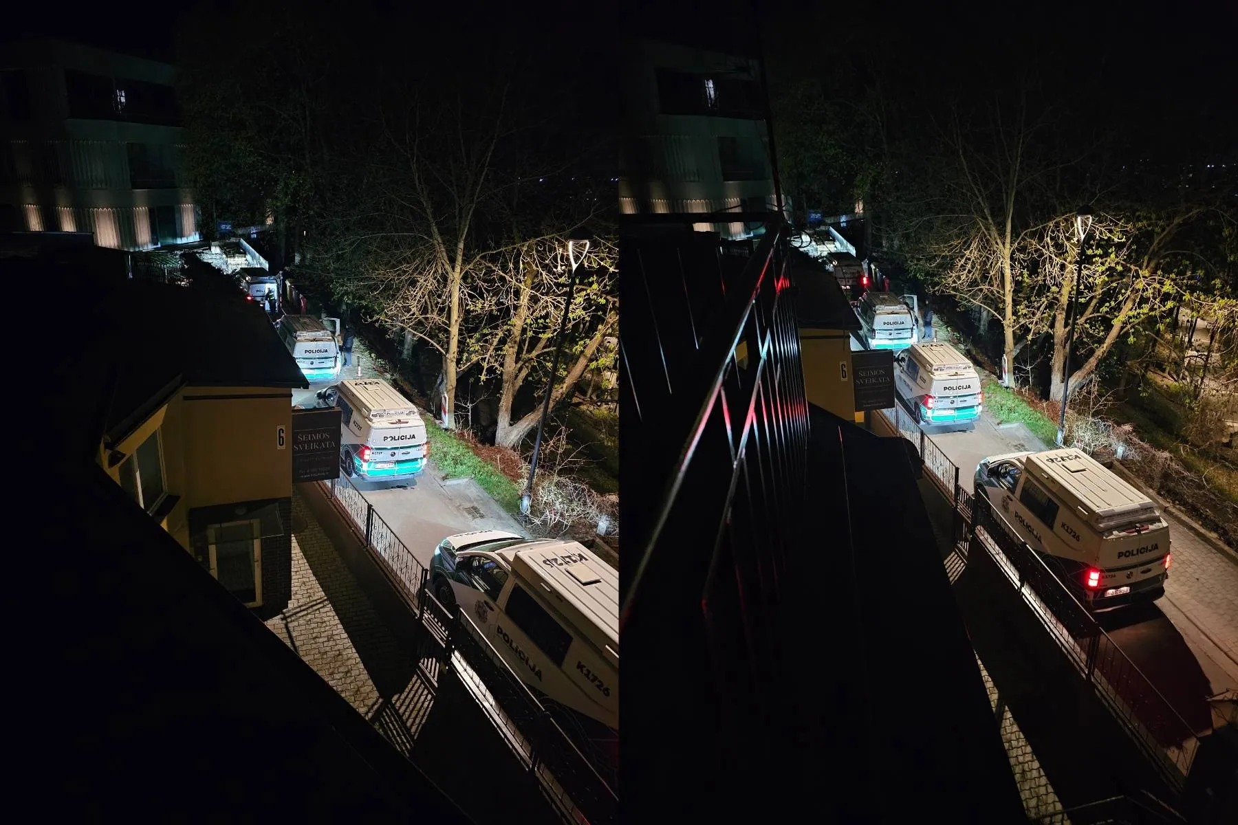 Policija Kauno al. / Skaitytojos nuotr.