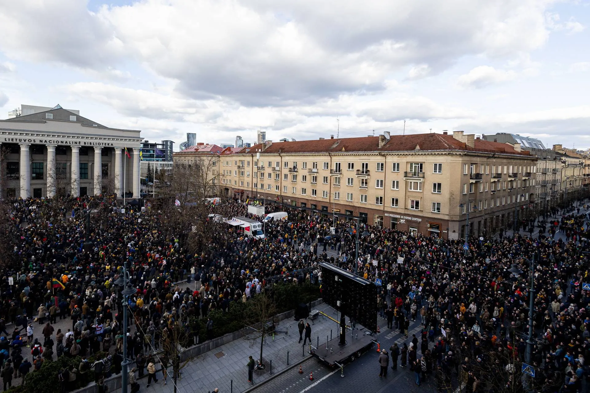 Prie Seimo – „Šalin rankas nuo laisvo žodžio“ protestas