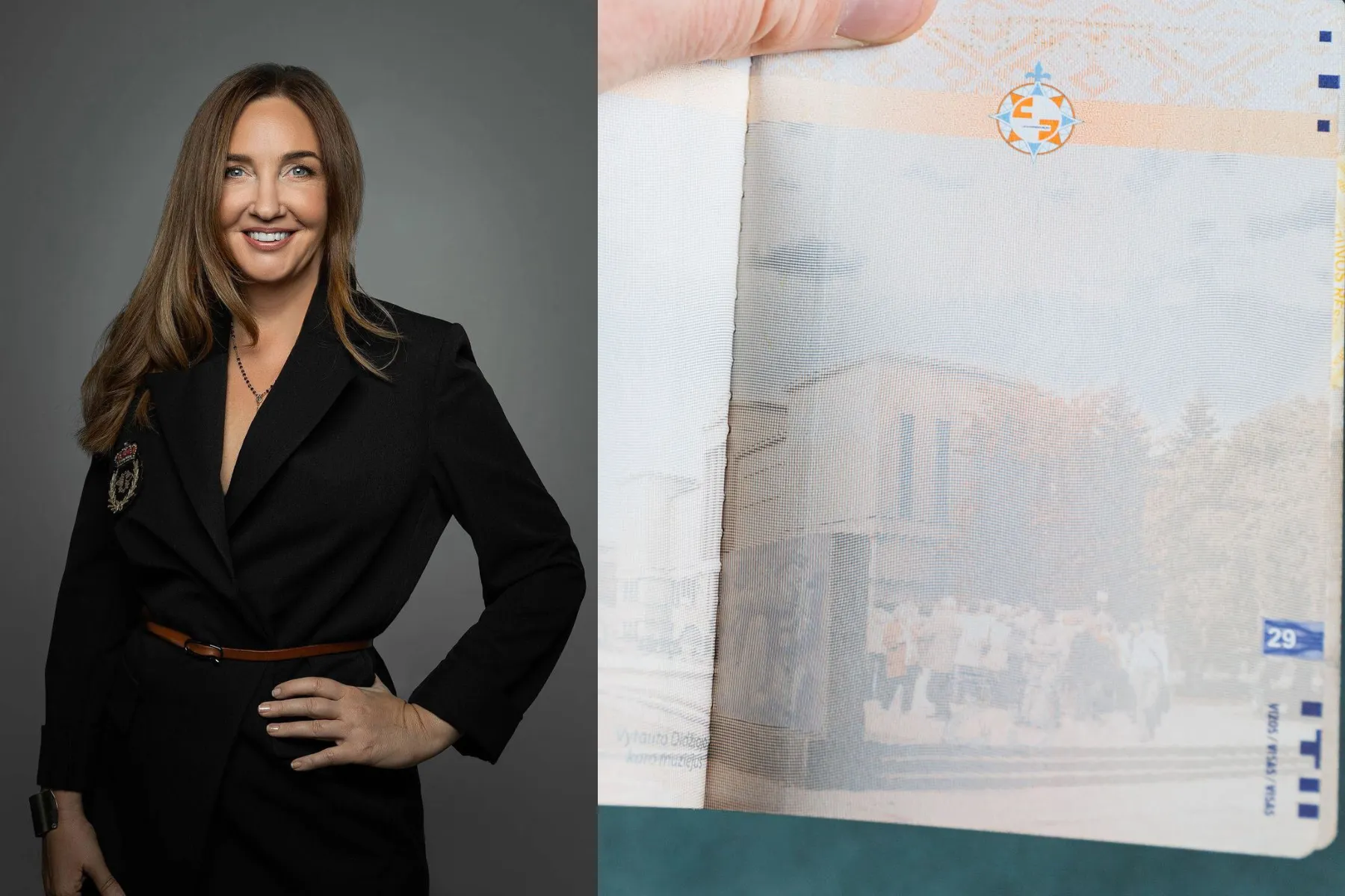 Raimonda Lazauskienė, pasas, viza