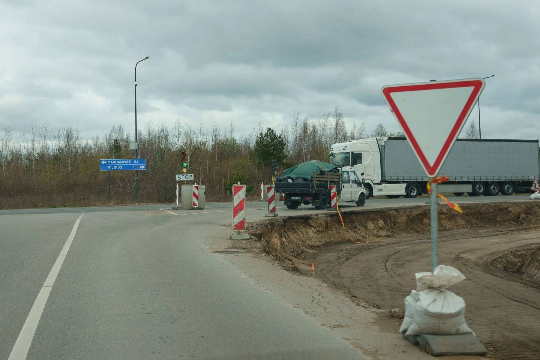 Sankryžia Vaišvydavoje / Kas vyksta Kaune nuotr.