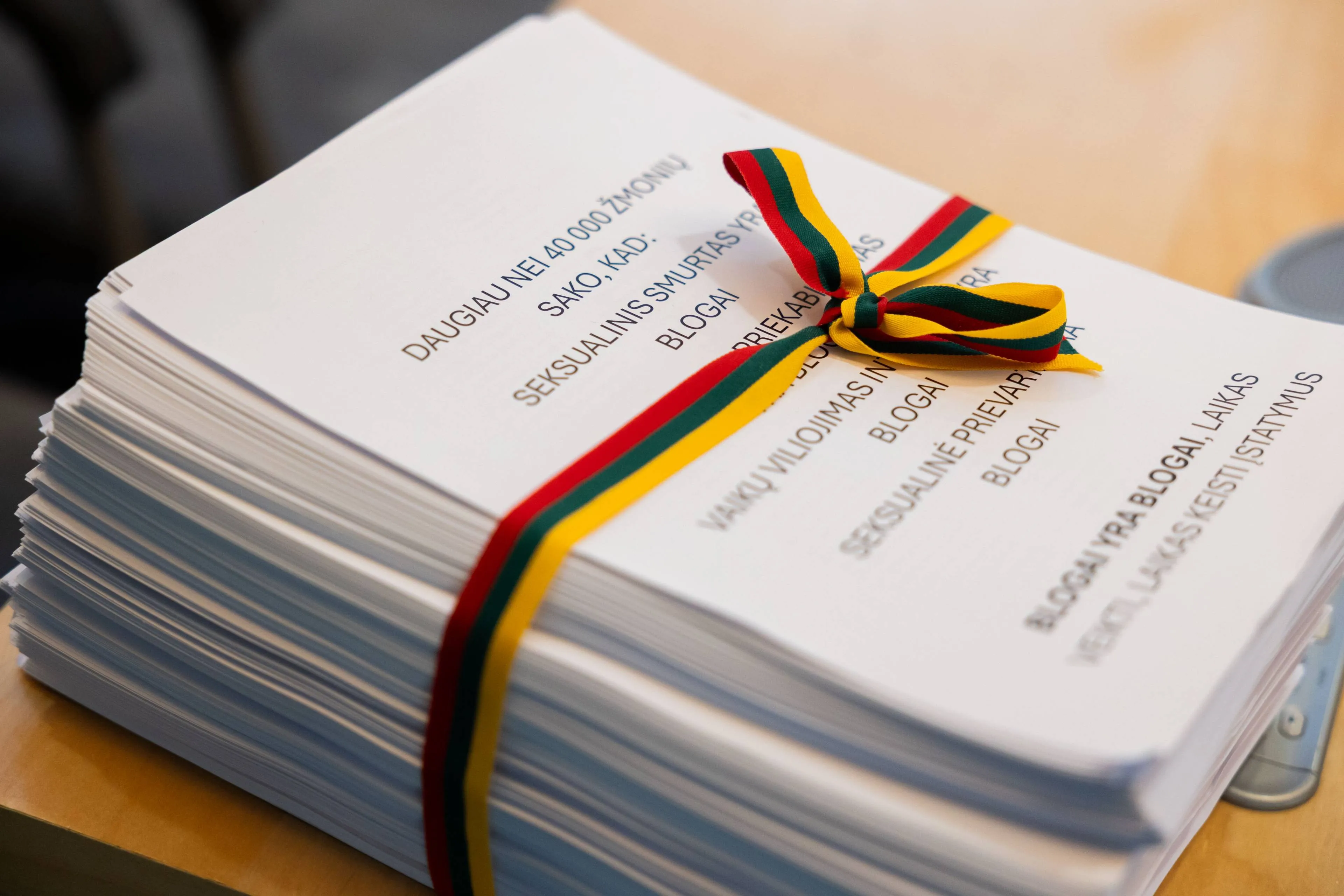 Spaudos konferencija „Balandis – seksualinio smurto prevencijos mėnuo“ / BNS nuotr.