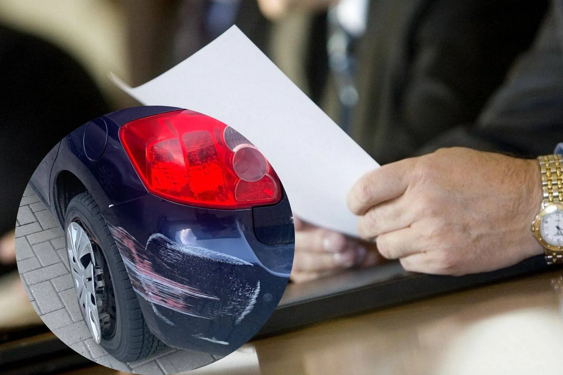 Apgadintas automobilis / Draudimas / DELFI nuotr. / Kas vyksta Kaune montažas
