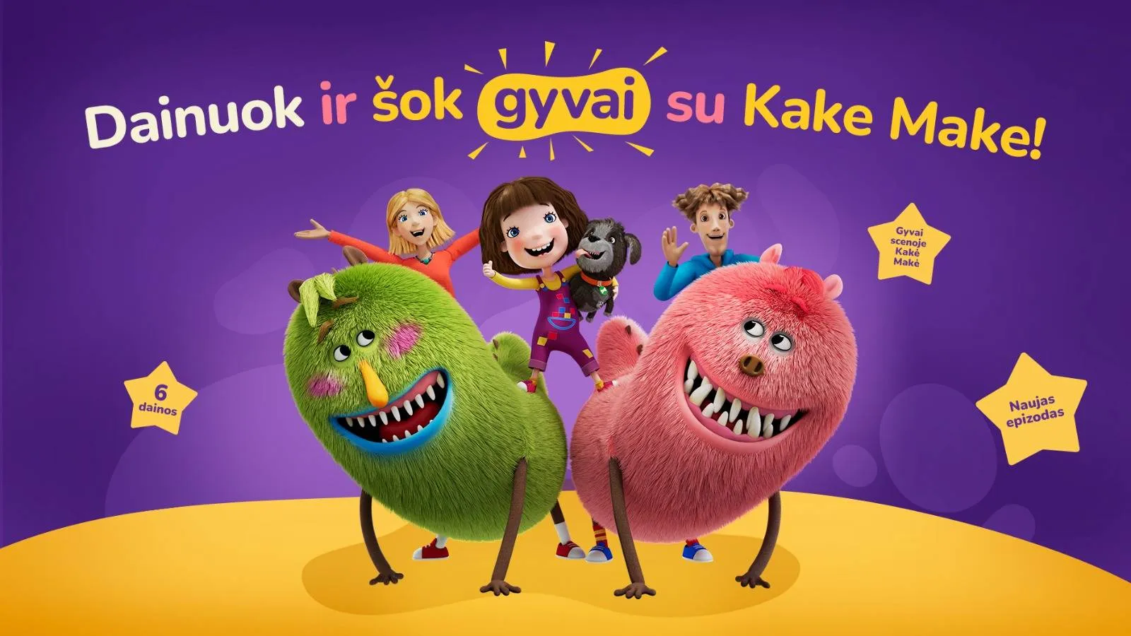 Kino spektaklis šeimoms „Kakė Makė ir paslaptinga dovana“ / Organizatorių nuotr.
