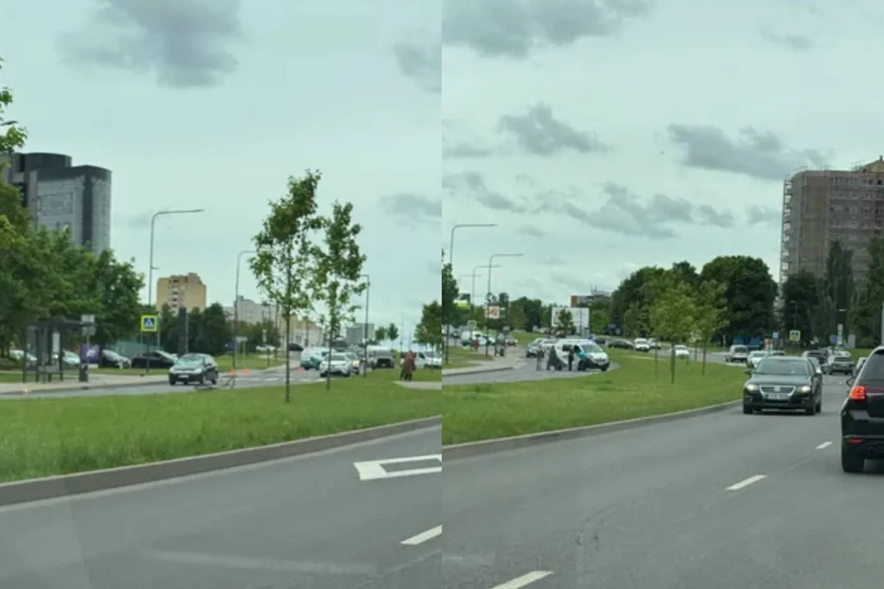 Eismo įvykis Taikos pr. / Skaitytojos nuotr.