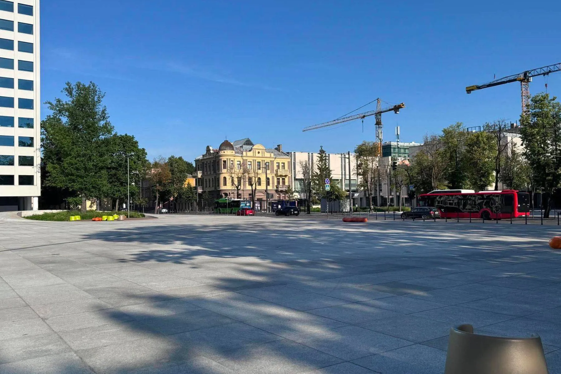 Išjungtas fontanas Vienybės aikštėje