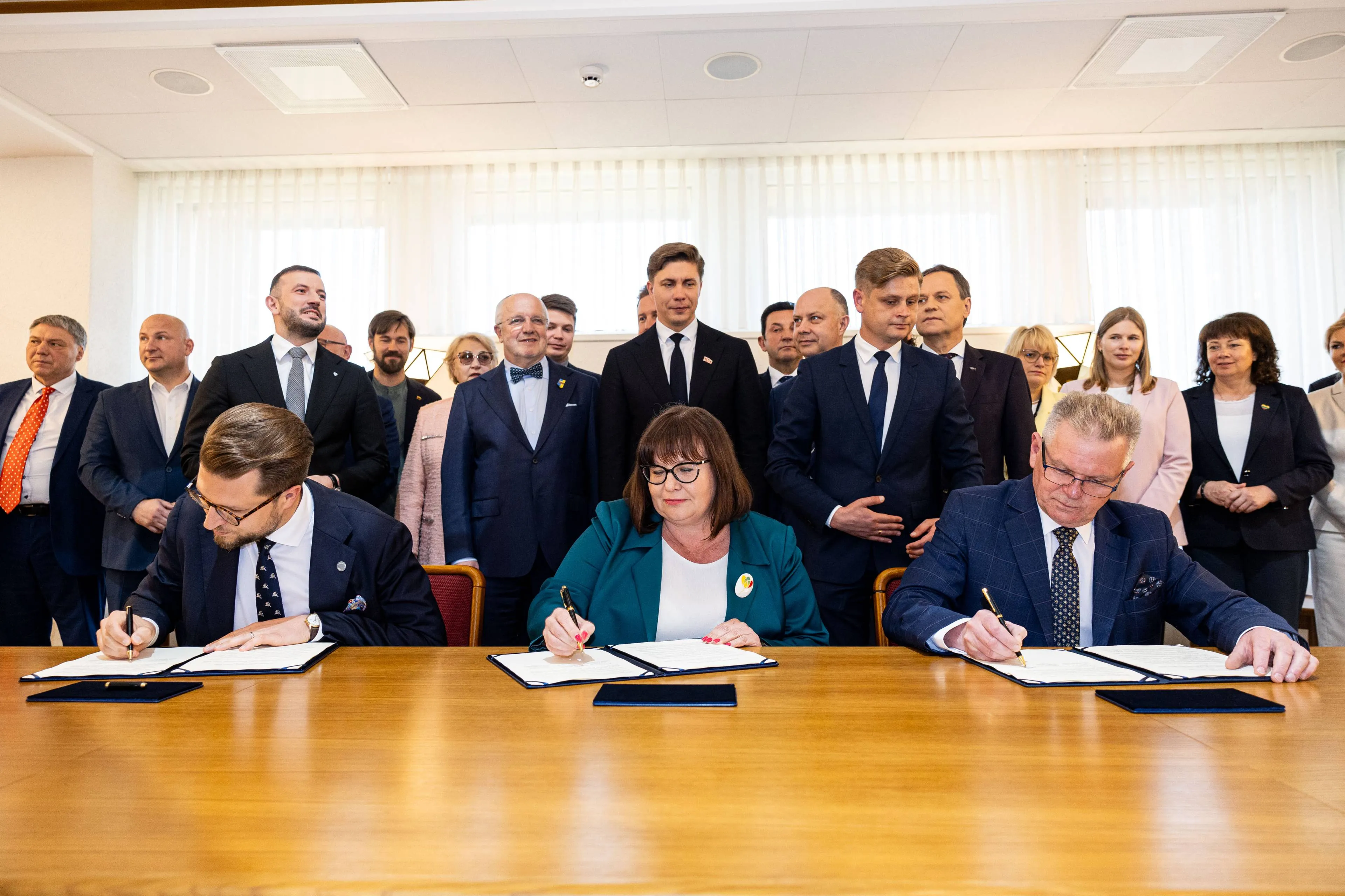 Koalicijos sutarties pasirašymas / BNS nuotr.
