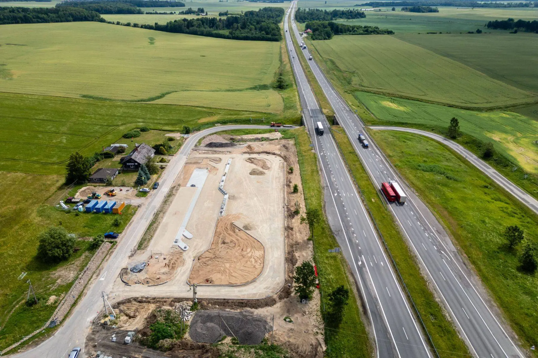 A1 magistralės poilsio aikštelė / „Via Lietuva“ nuotr.