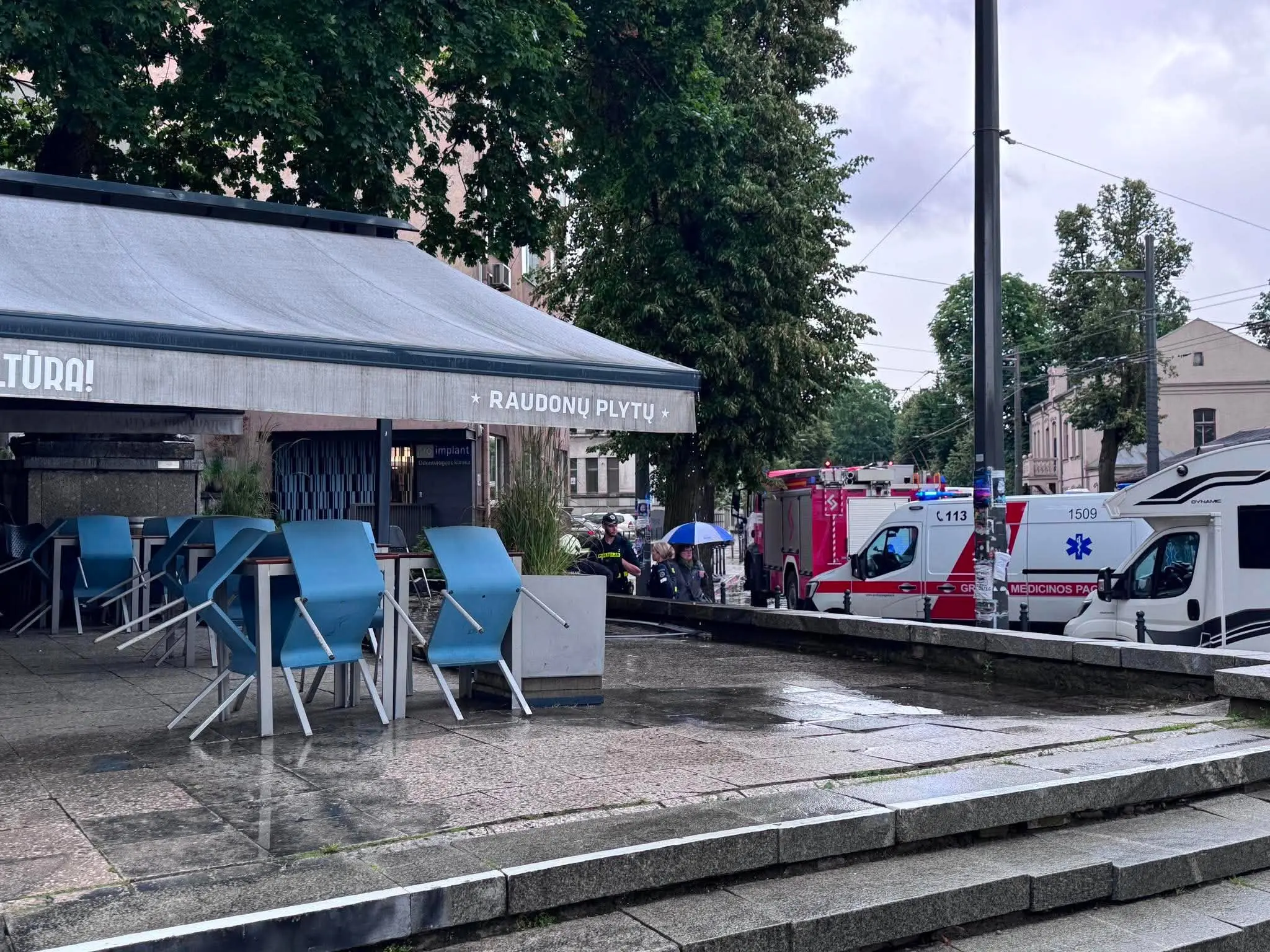 Miesto centre – gausus tarnybų sujudimas